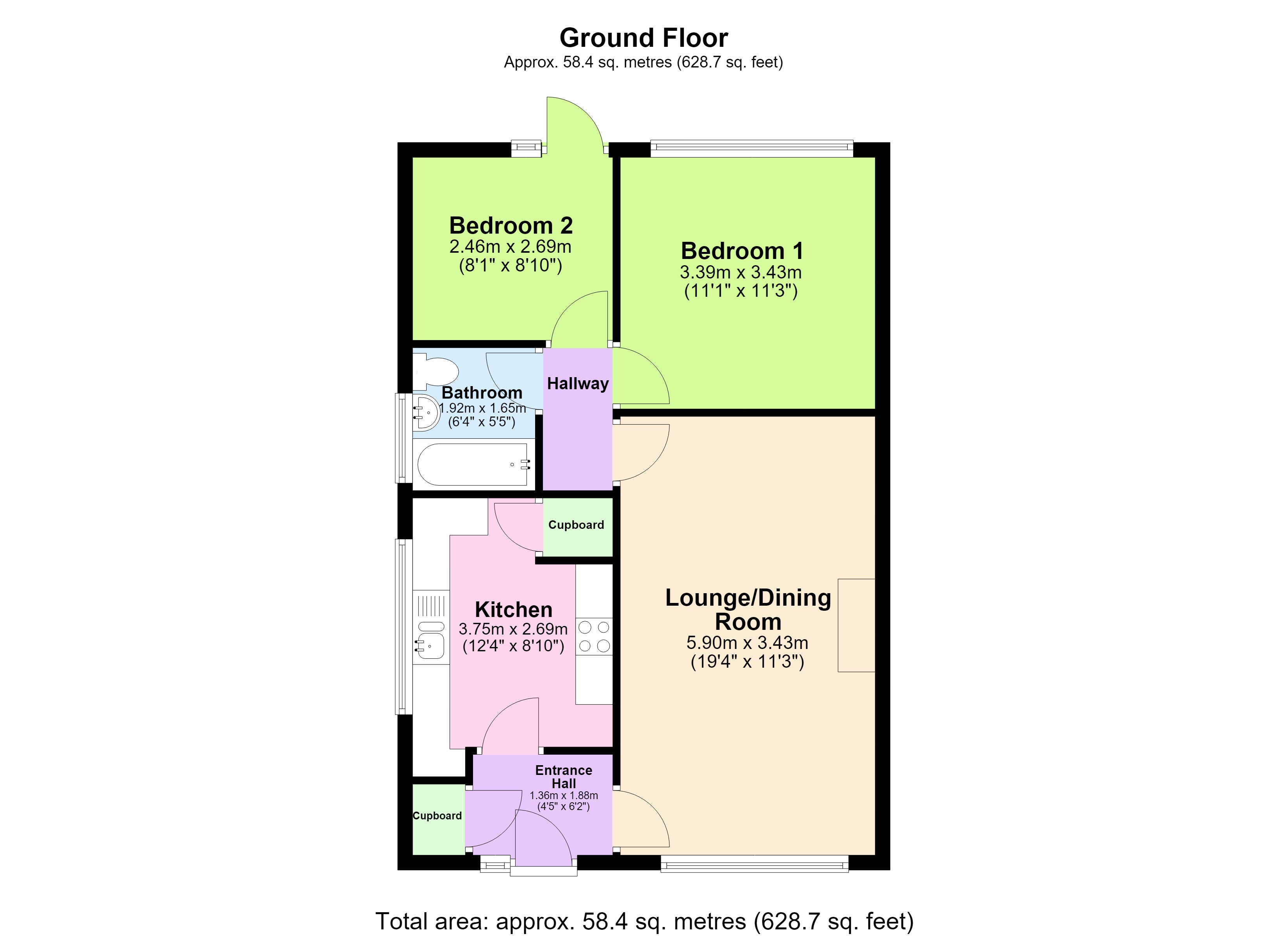 11 Hallett Way, Bude floorplan