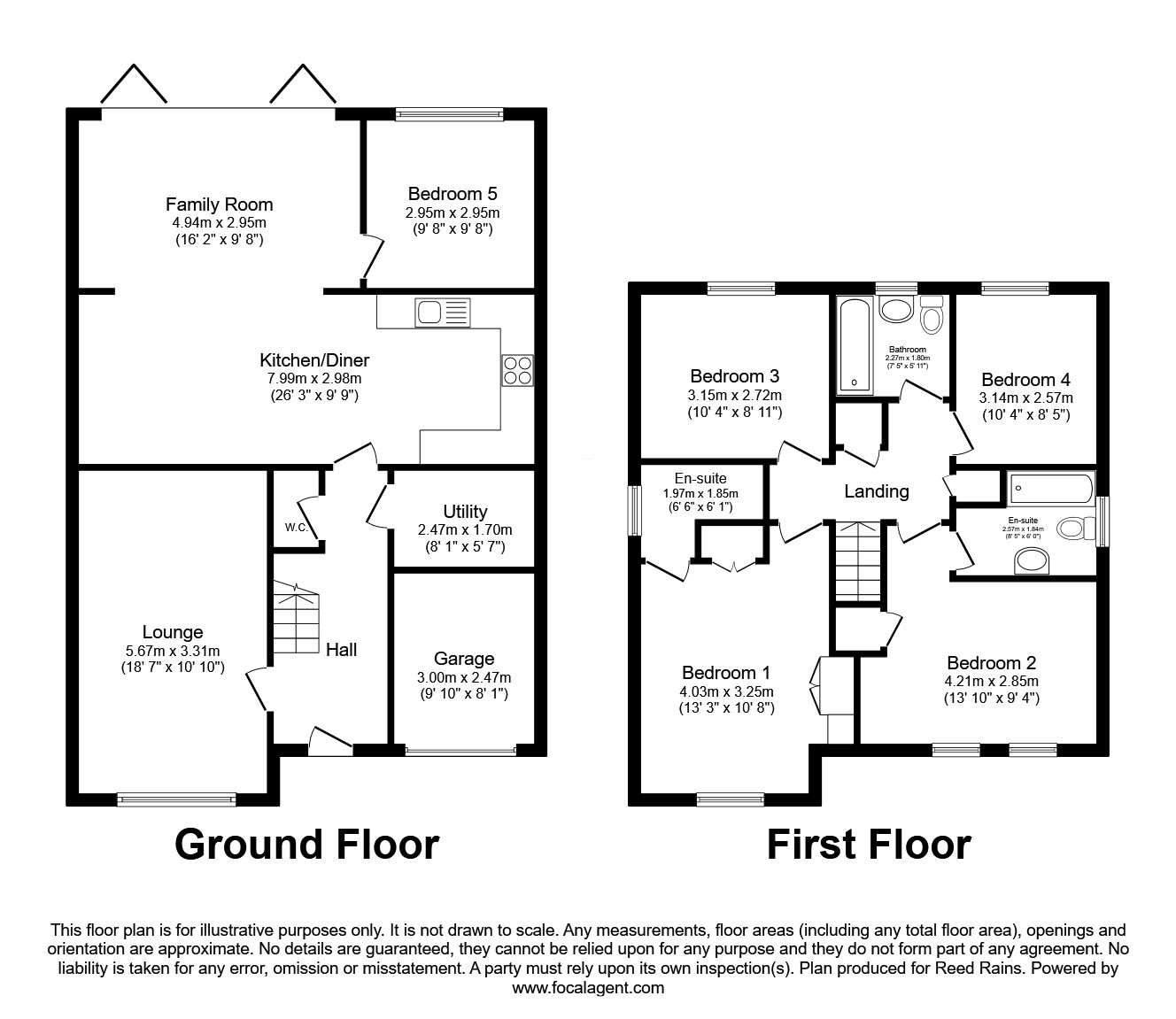 36, Hawthorn Drive, Derbyshire floorplan