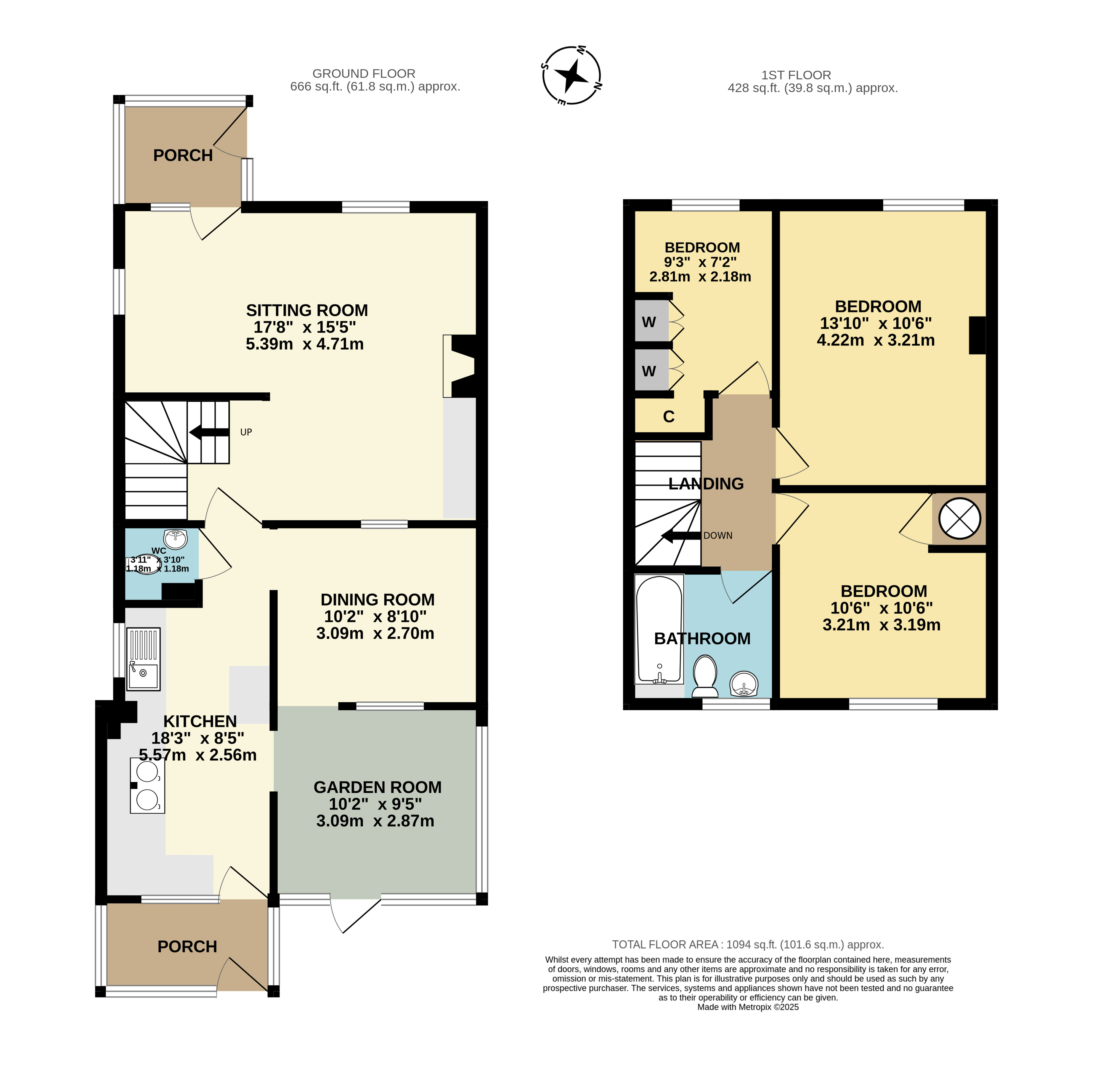 15, Estcote Road, Gloucestershire floorplan