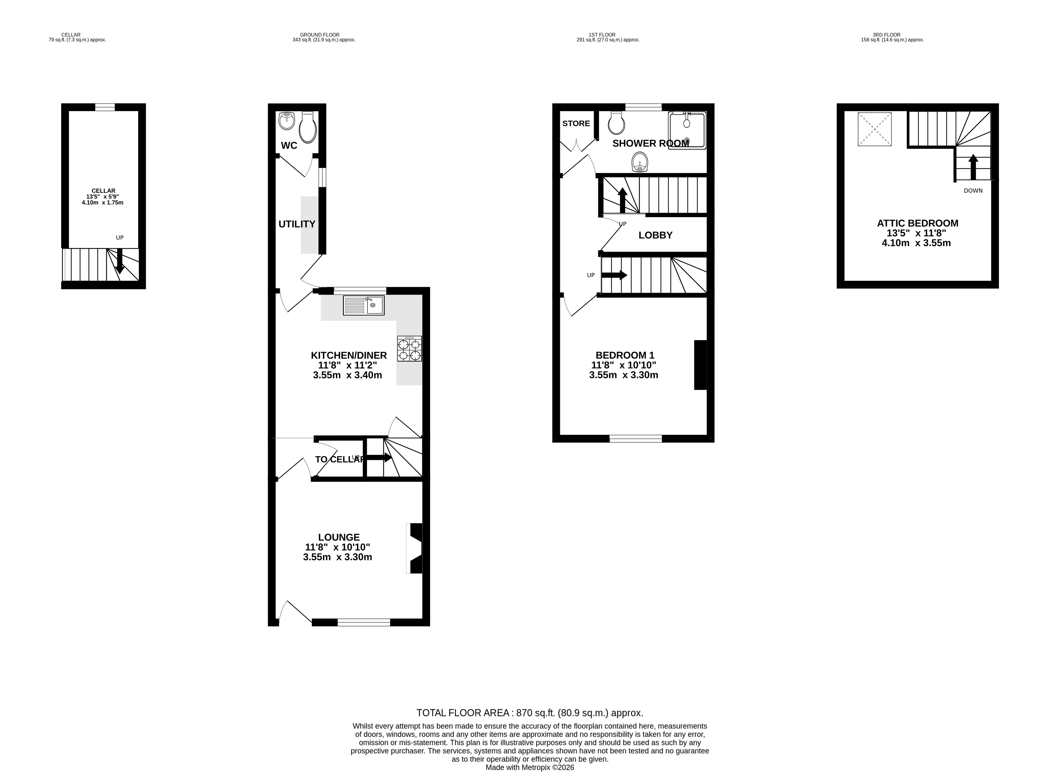 9, Wellington Court, Derbyshire floorplan