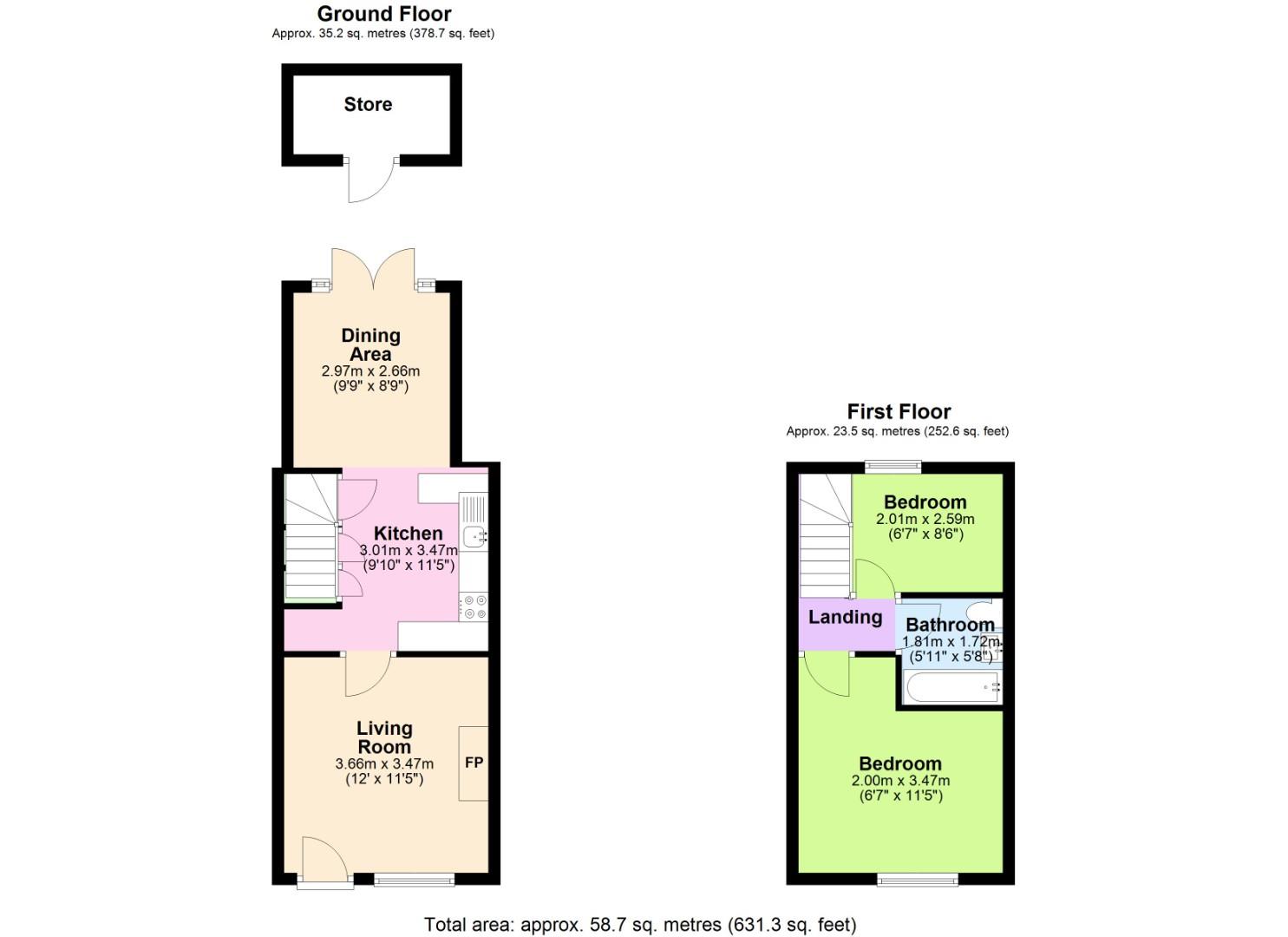 9, Clumber Road, Nottingham floorplan
