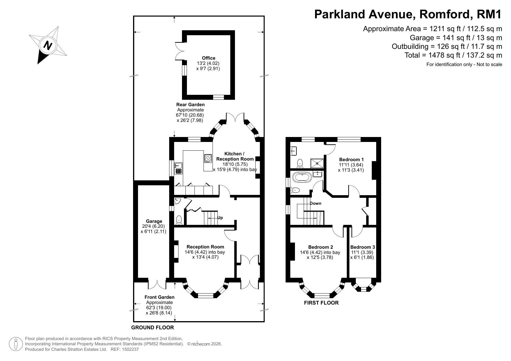 18 Parkland Avenue, Romford floorplan