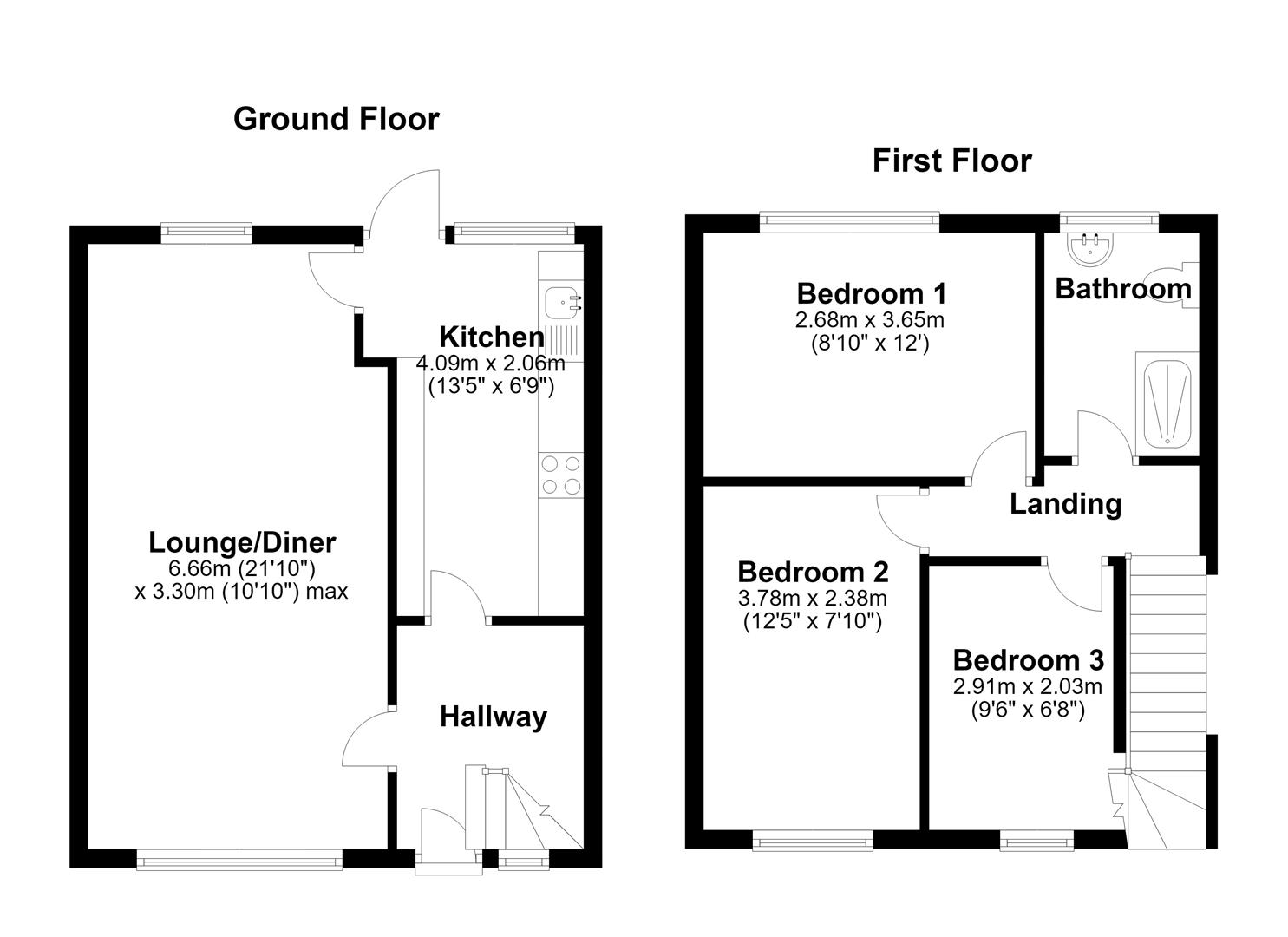23, Aldridge Close, Chelmsford floorplan