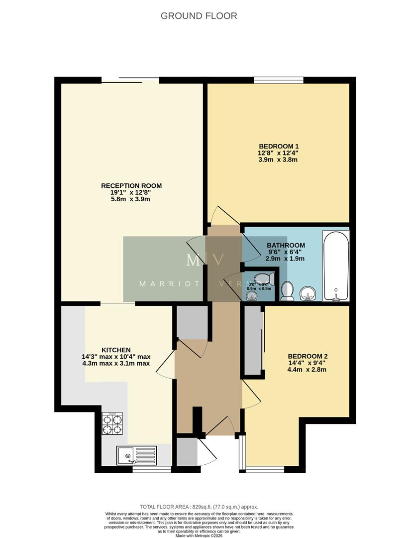 Park Hill Road, Croydon floorplan