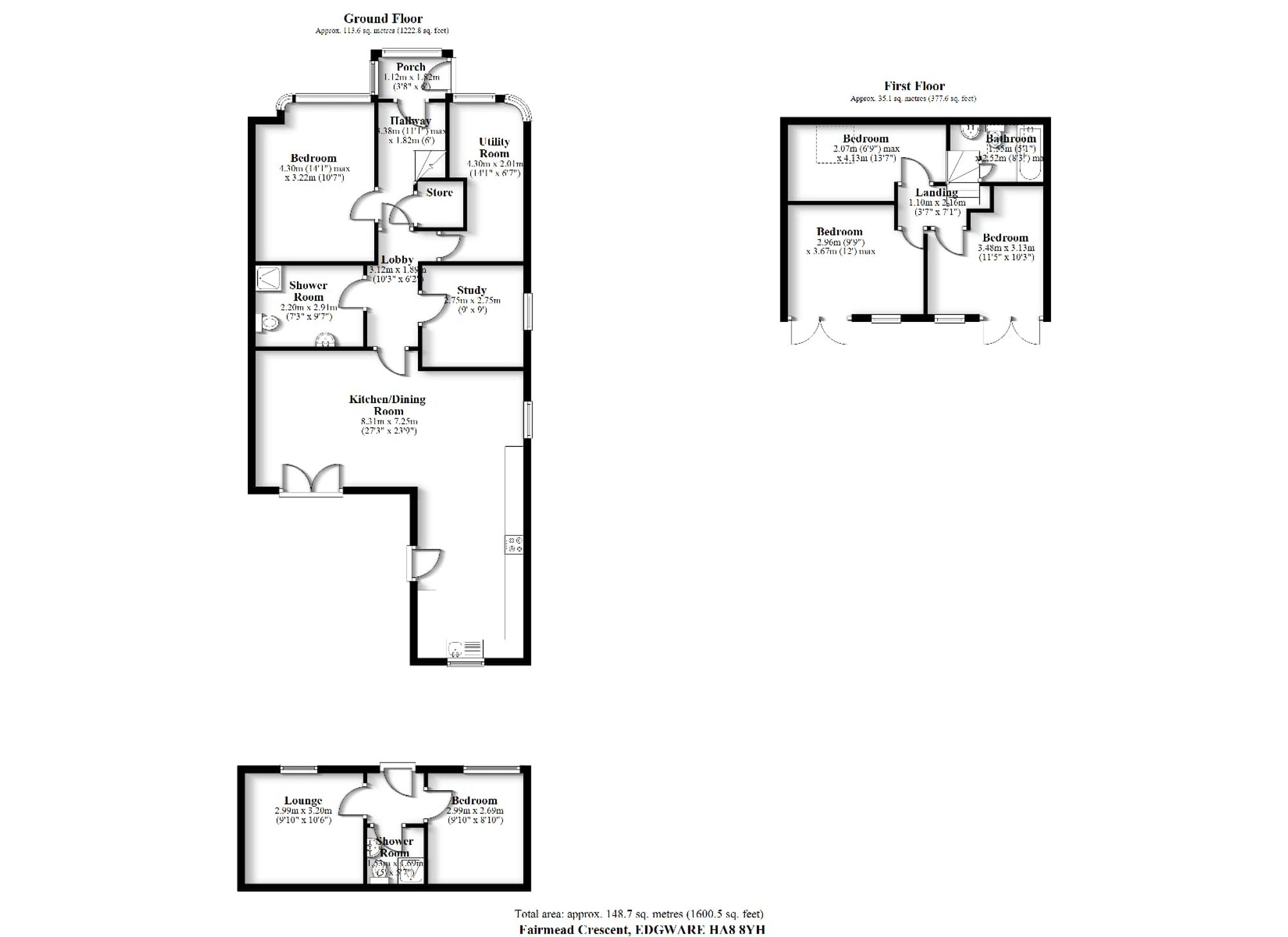 43 Fairmead Crescent, Edgware floorplan