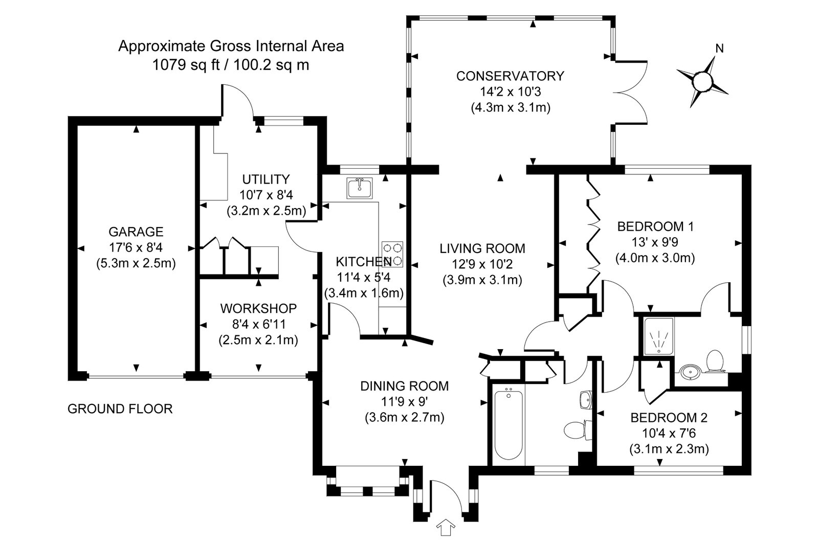 Weston Lea, West Horsley floorplan