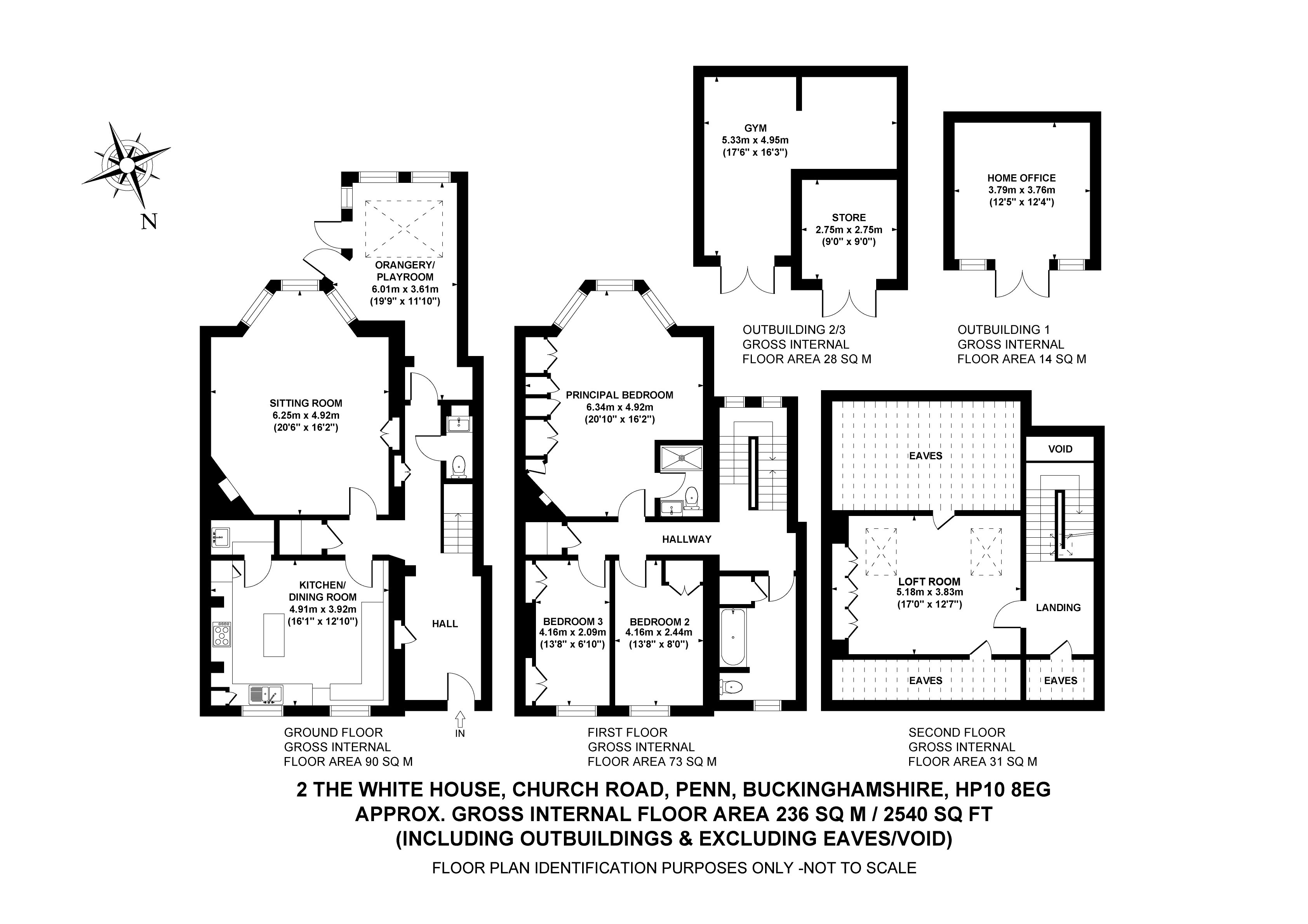 2 The White House,, Church Road, Penn floorplan