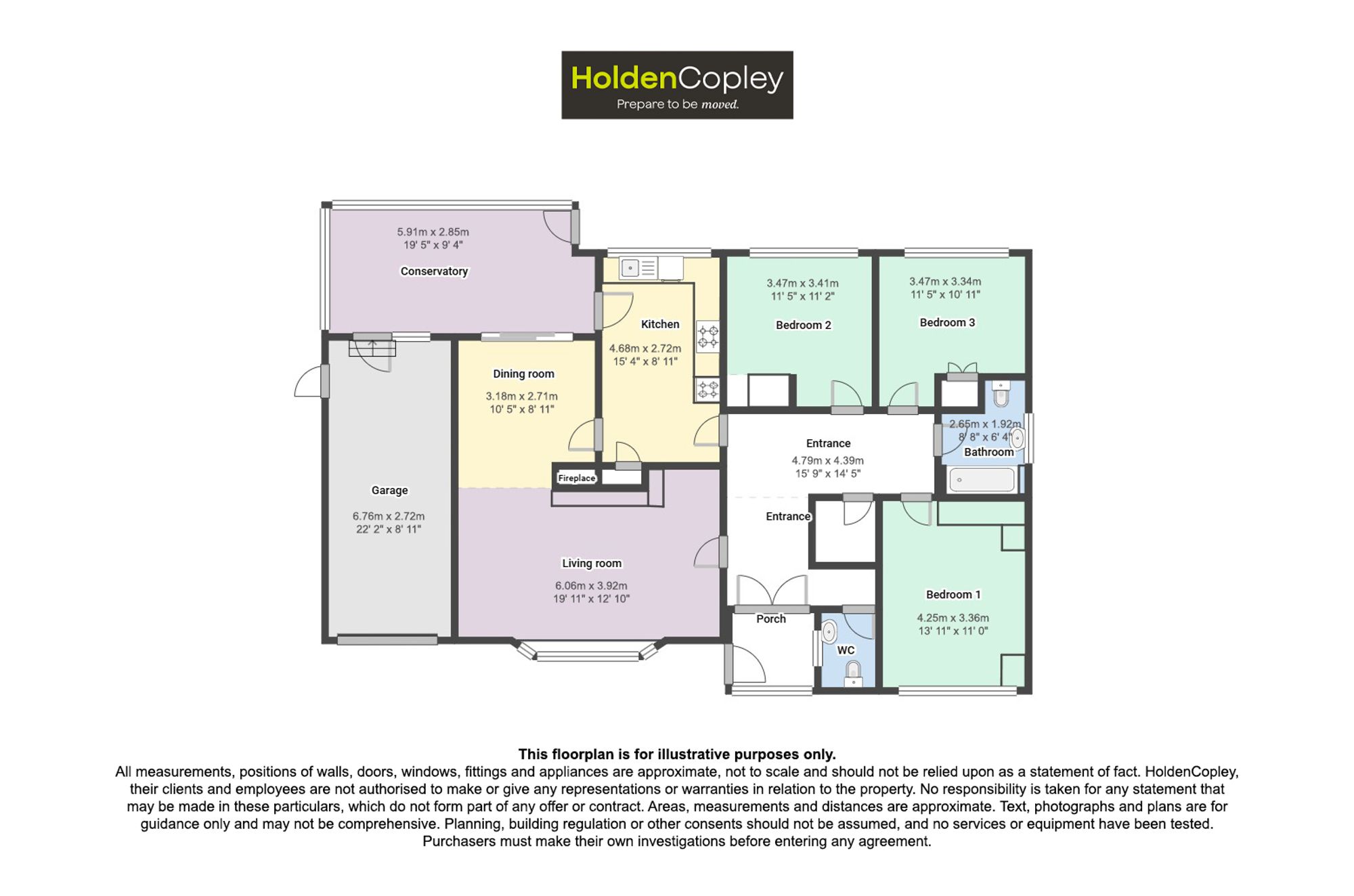 3 Parkland Close, Nottingham floorplan