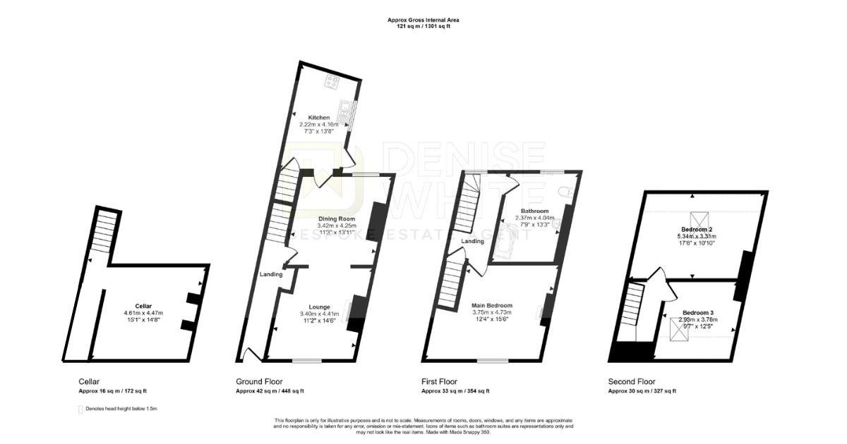 61, West Street, Leek floorplan