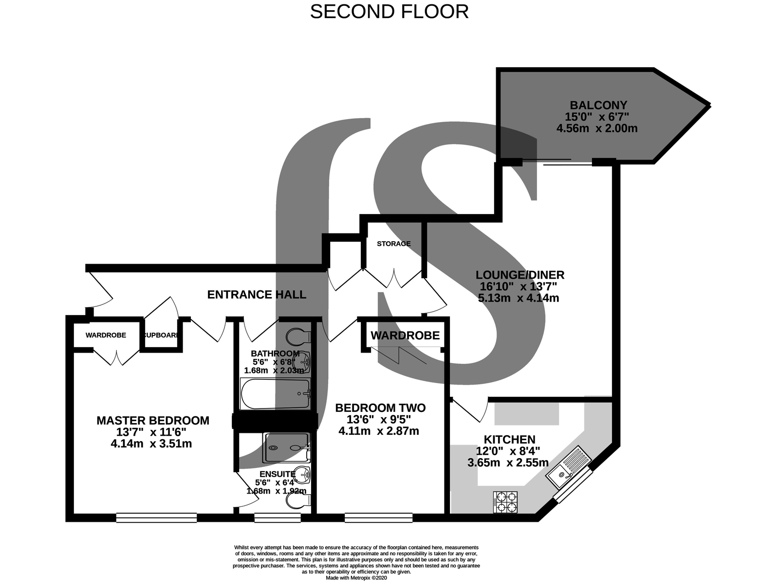 27 Capelia House, West Parade, Worthing floorplan