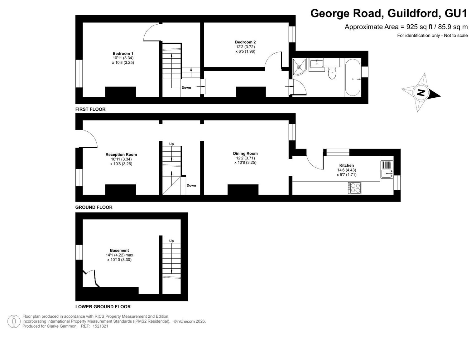 26, George Road, Guildford floorplan