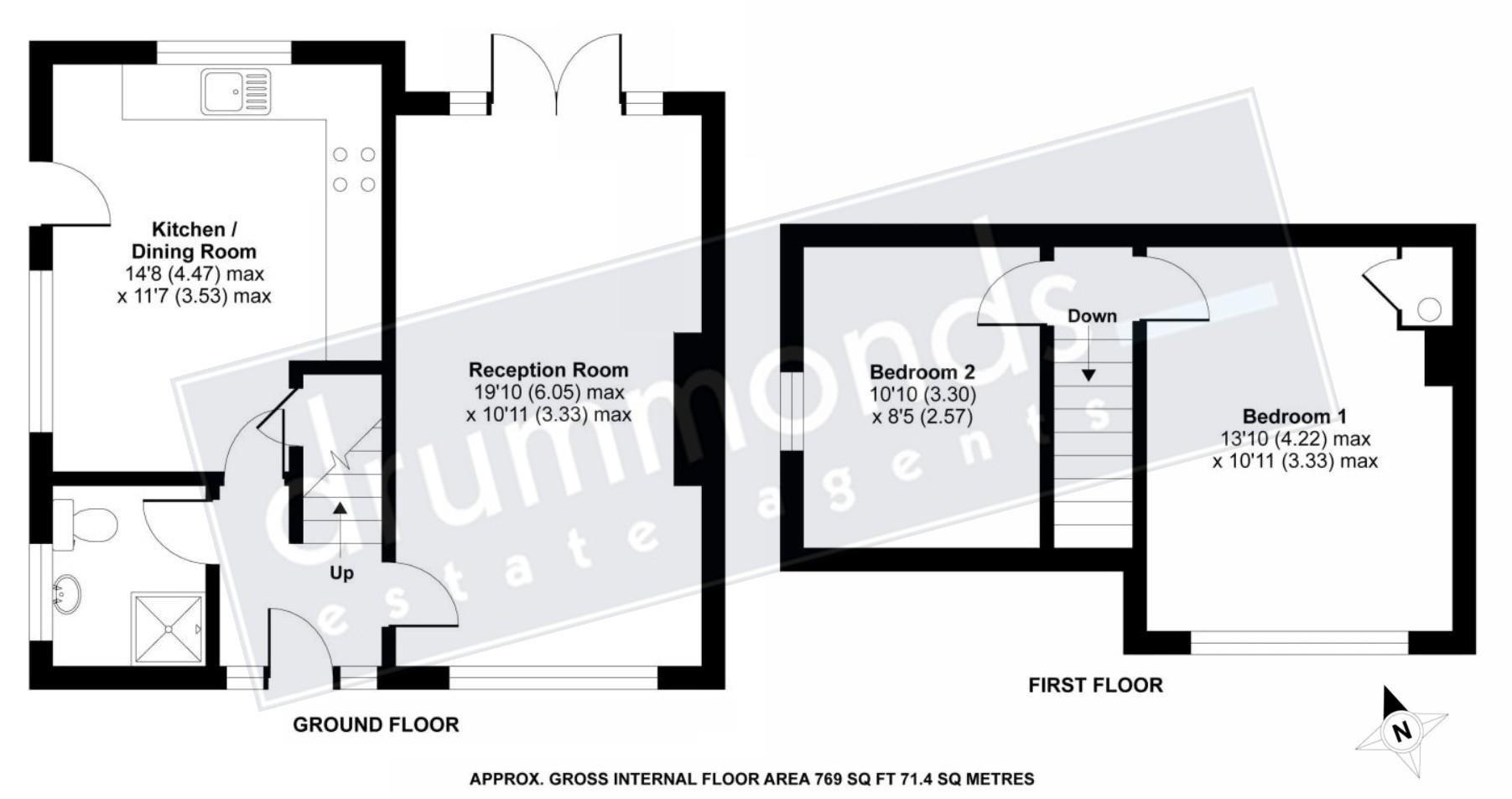 5, Keverstone Grove, Billingham floorplan