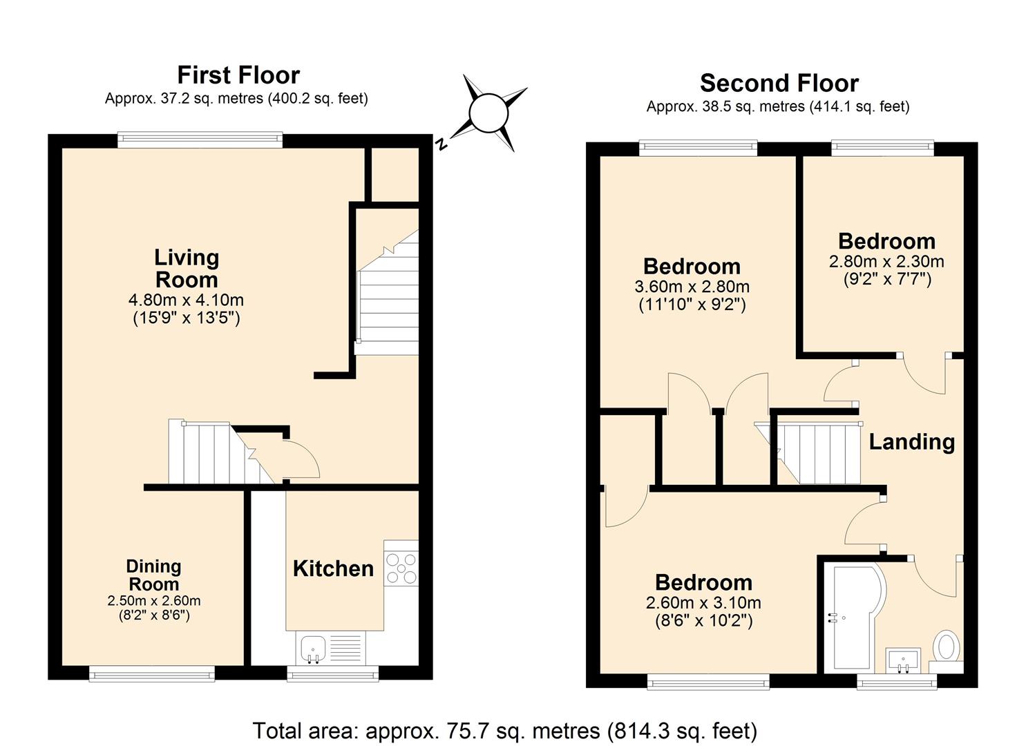 3 Bedrooms Flat to rent in Underwood Close, Maidstone ME15