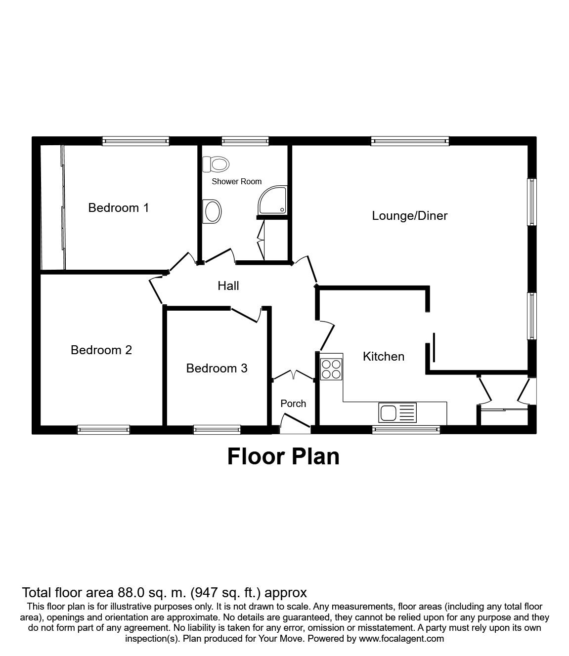 3 Bedrooms Bungalow for sale in Severn Drive, Wellington, Telford TF1