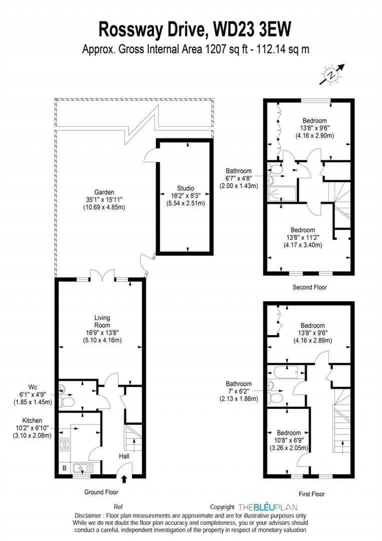 4 Bedrooms  to rent in Rossway Drive, Bushey WD23