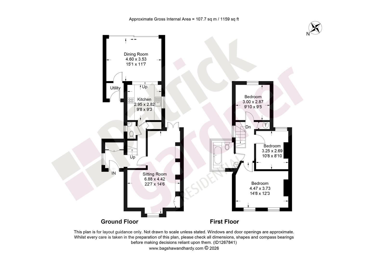 Clinton Road, South Leatherhead, KT22 floorplan
