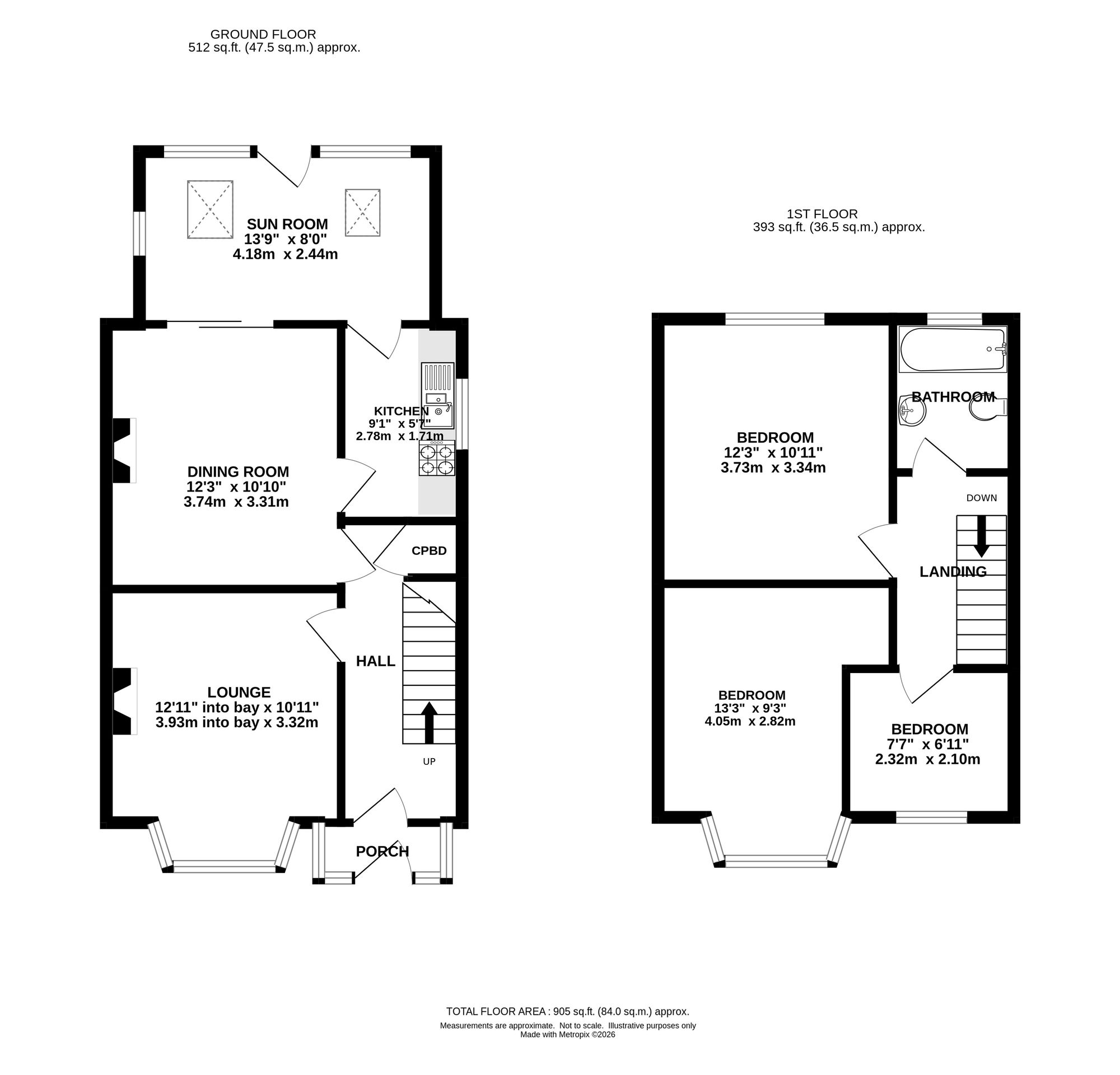 33 Warmbrook Road, High Peak floorplan