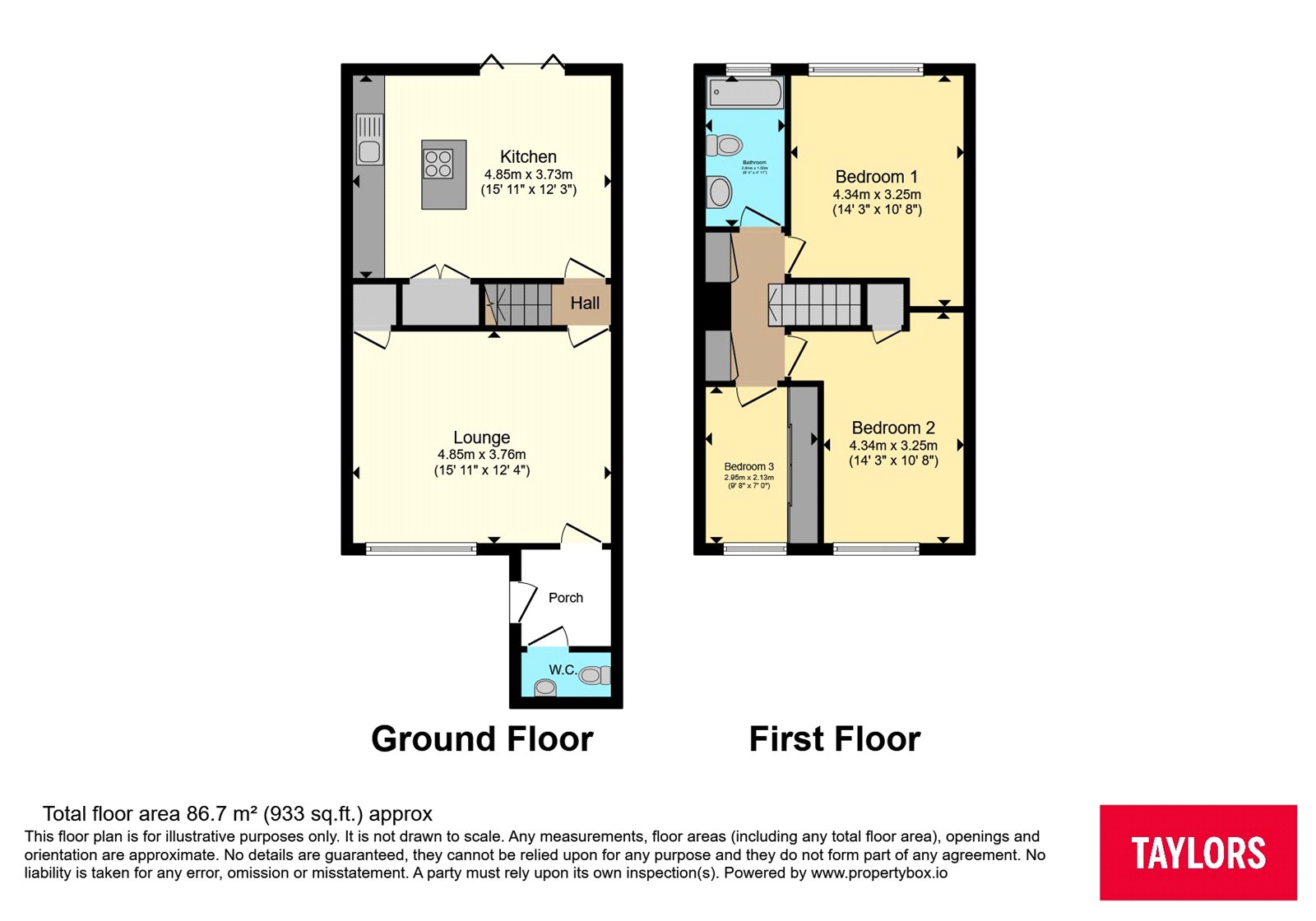 113, Bromley Gardens, Dunstable floorplan