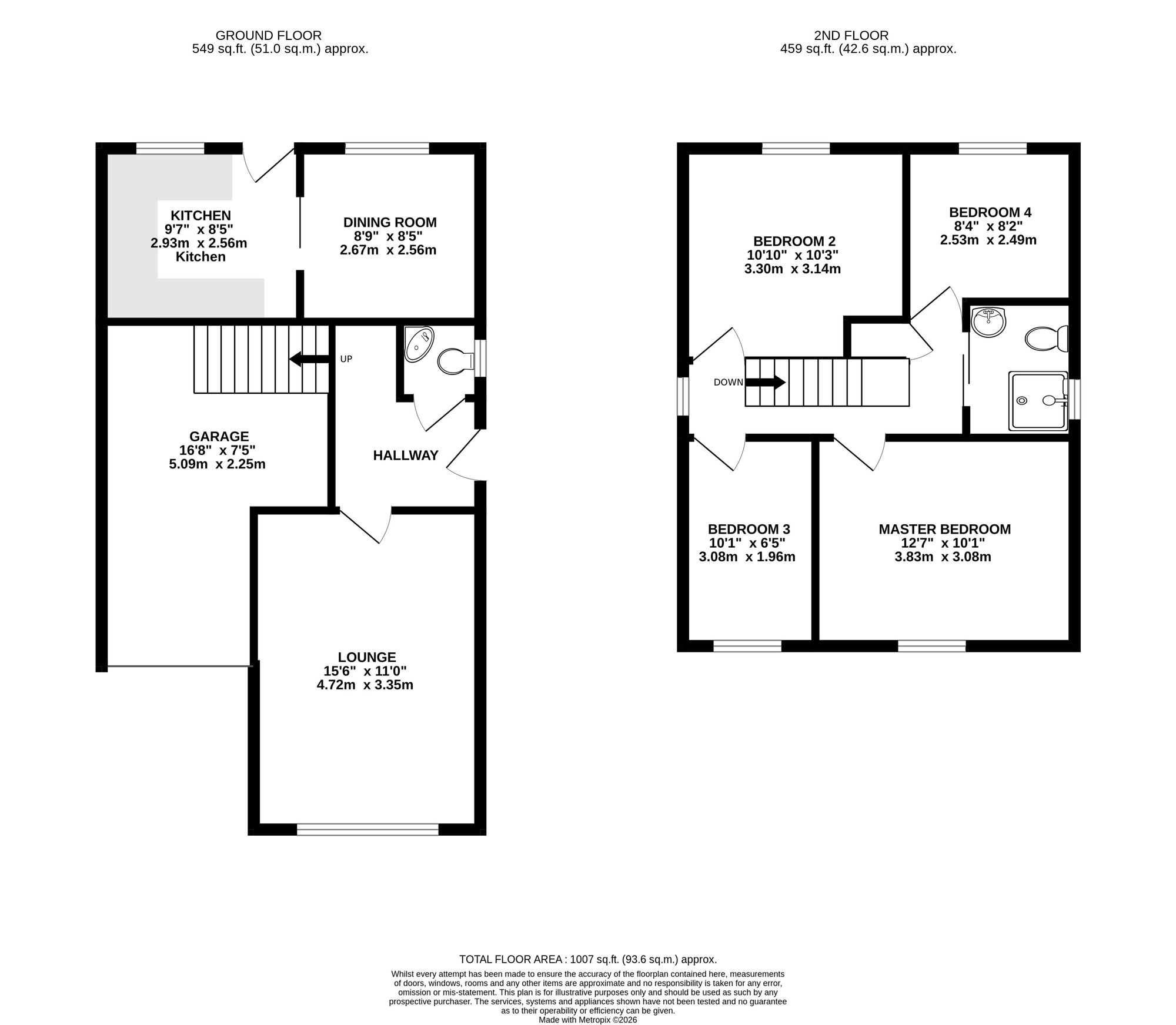 8 Hornbeam Close, Neath floorplan
