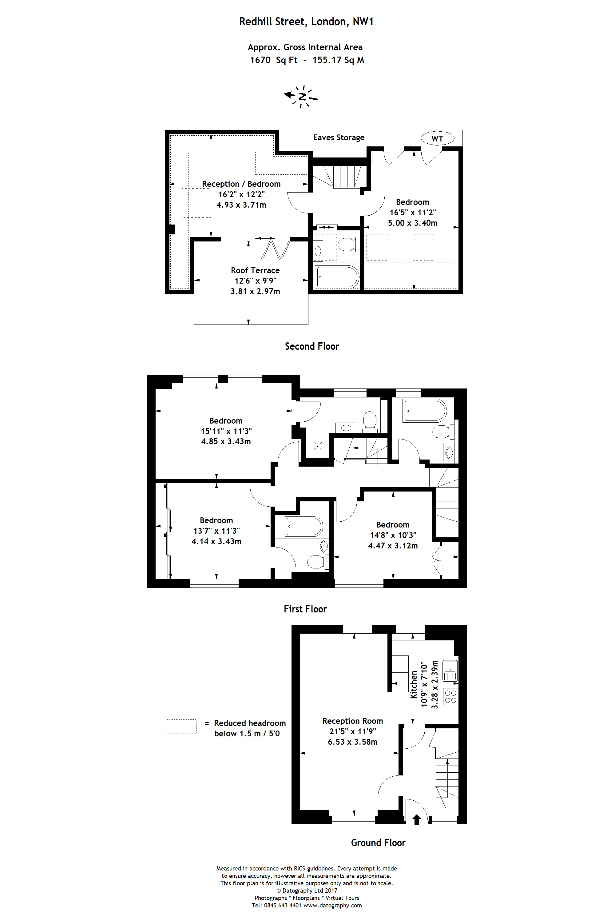 Flat 1  1-3, Redhill Street, London floorplan