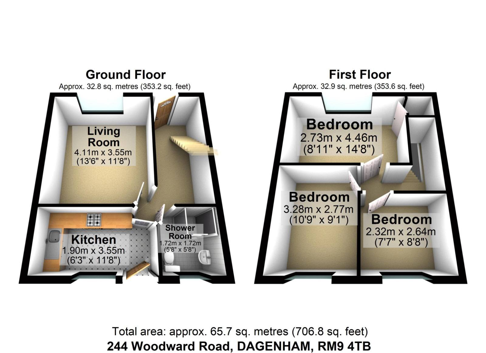 244 Woodward Road, Dagenham floorplan