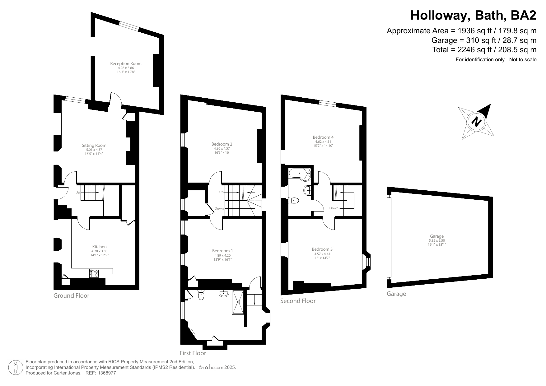 Magdalen House, 92, Holloway, Bath floorplan