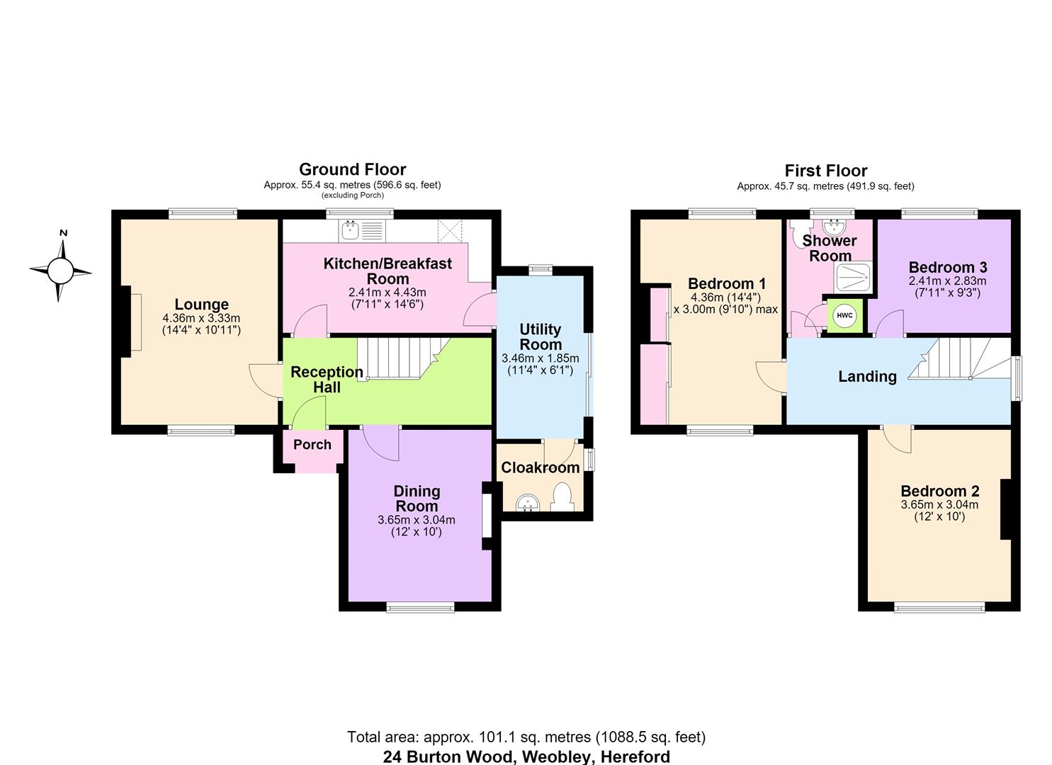 24, Burton Wood, Hereford floorplan