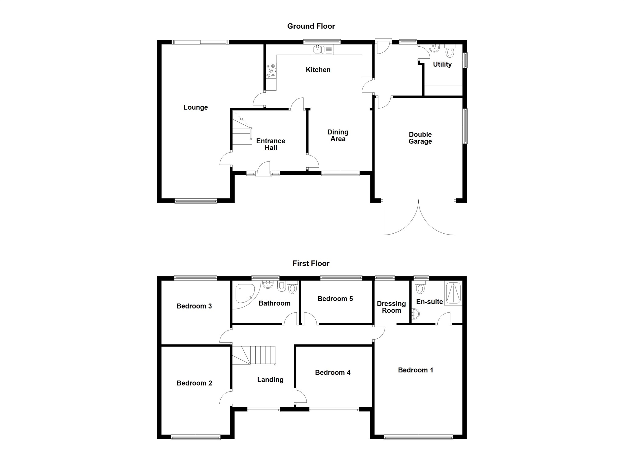 Graig Close, Abercanaid, Merthyr Tydfil CF48, 5 bedroom detached house