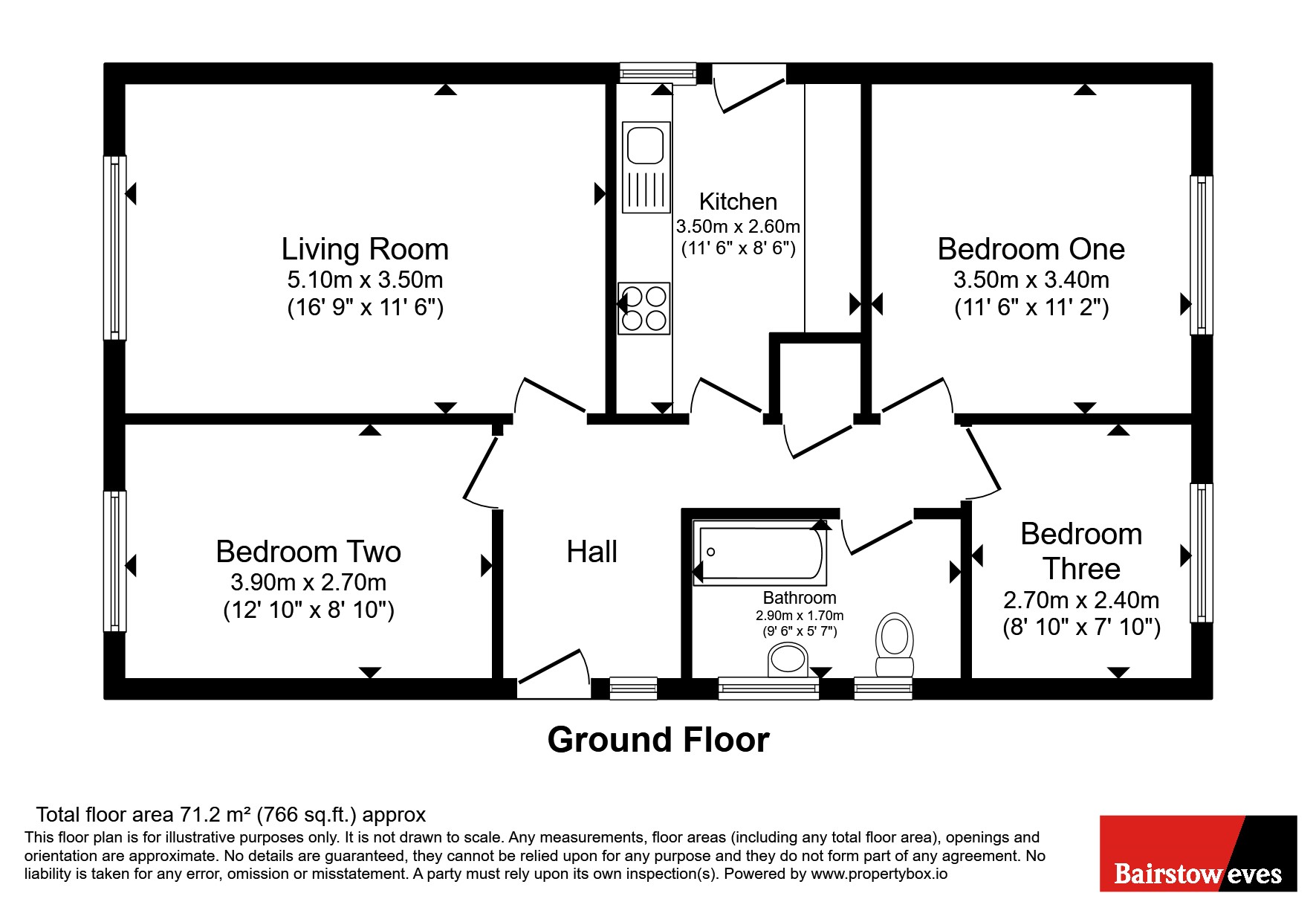 29, Finsbury Road, Nottingham floorplan