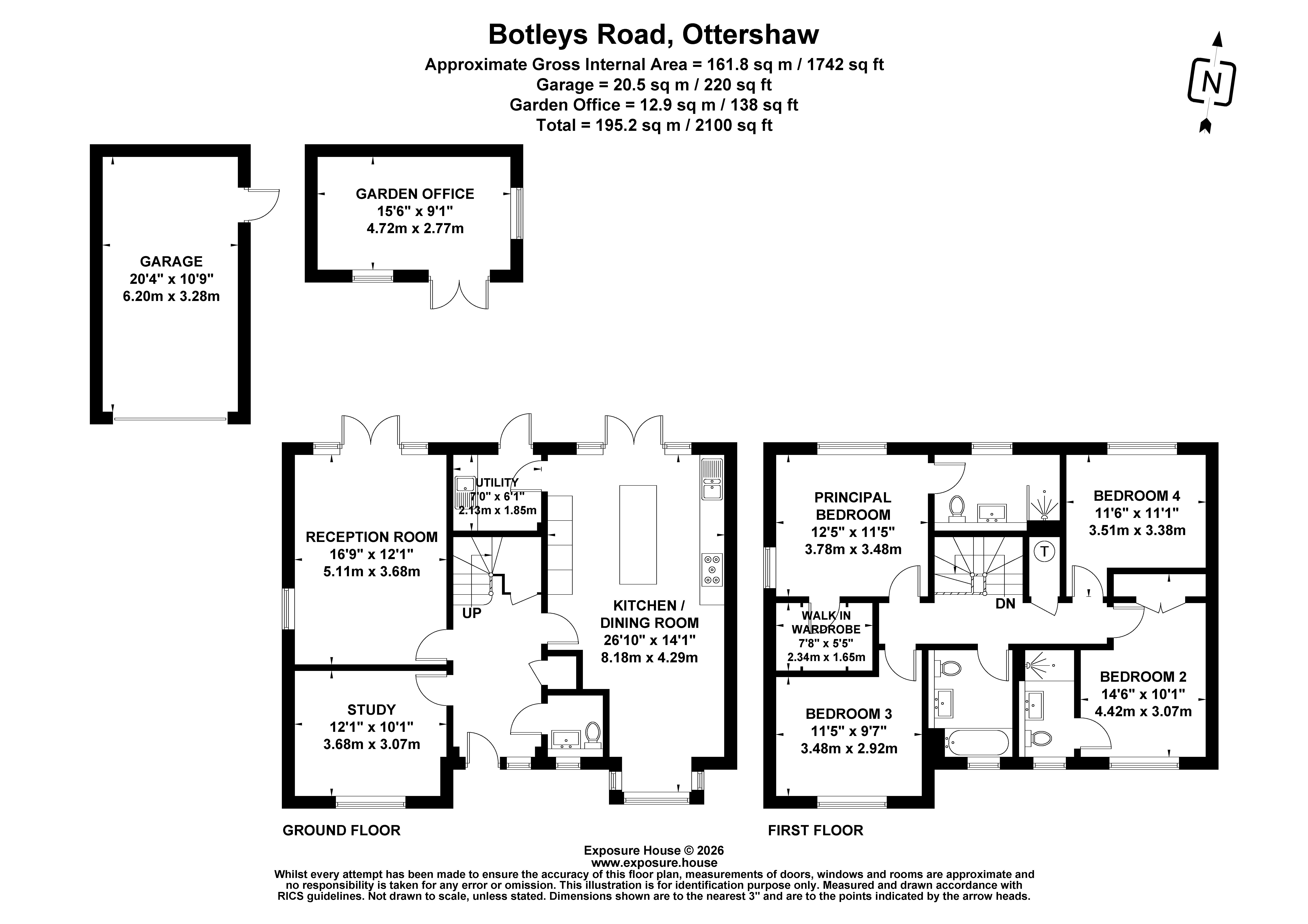 11, Botleys Road, Chertsey floorplan