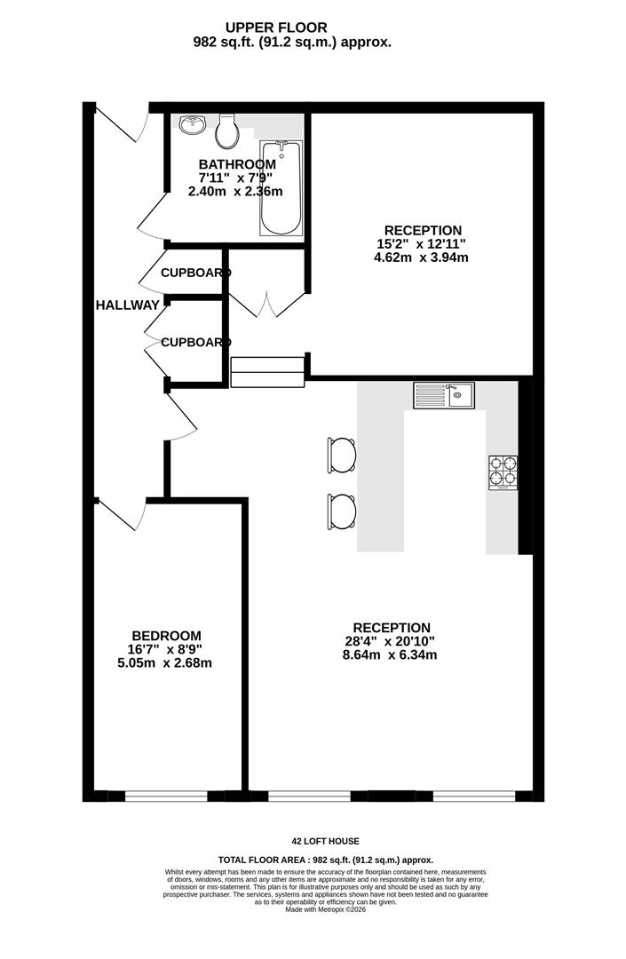 Flat 42, Loft House, College Road, Bristol floorplan