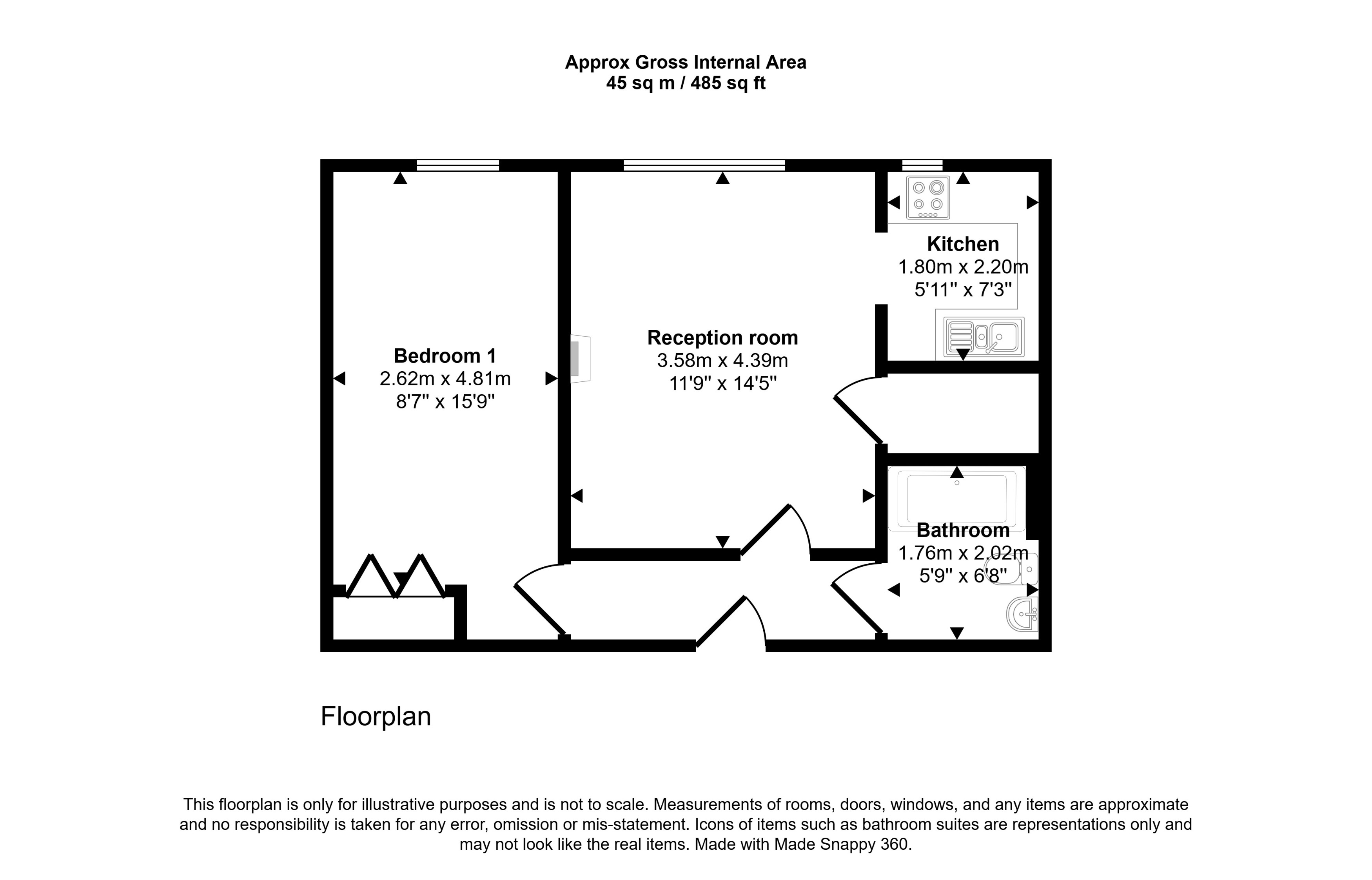 15, Holmlong House, Heol Hir, Cardiff floorplan