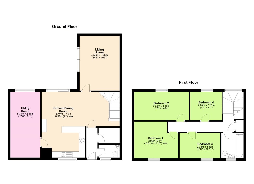 4, Oxclose, Peterborough floorplan