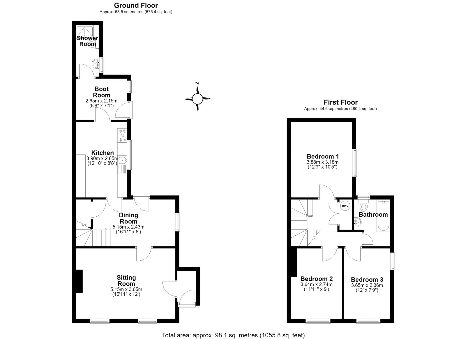 1, Swinley Cottages, Gloucester floorplan