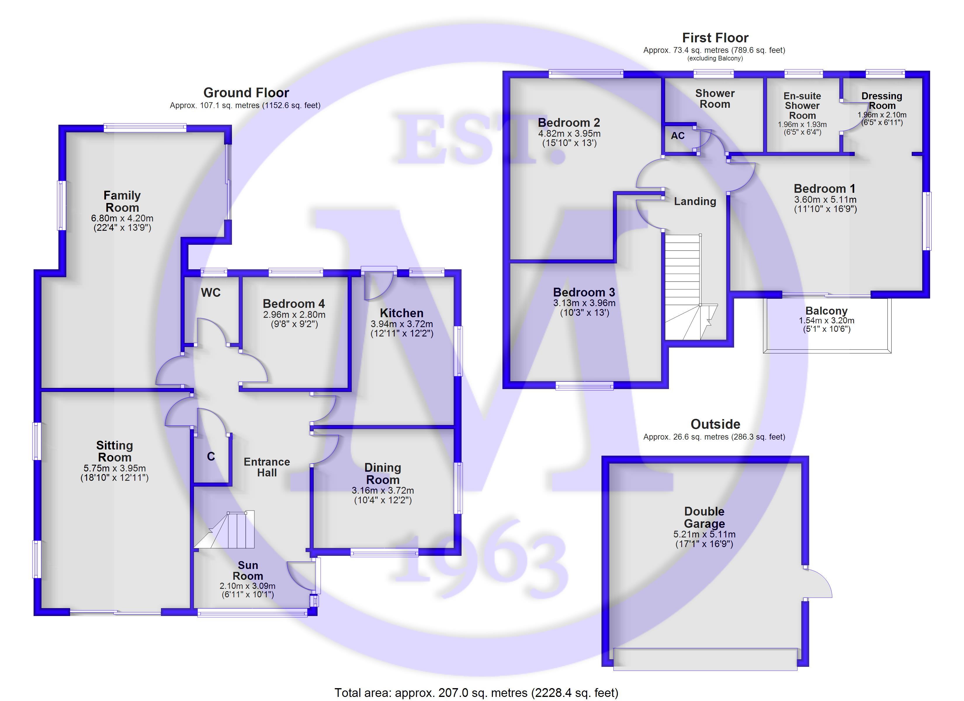 Kennett Lodge, 2, Barton Common Road, New Milton floorplan
