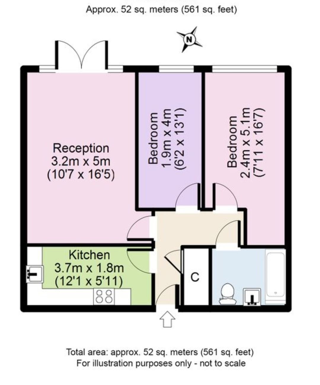 Geneva Court, 2,Flat 41, Rookery Way, London floorplan