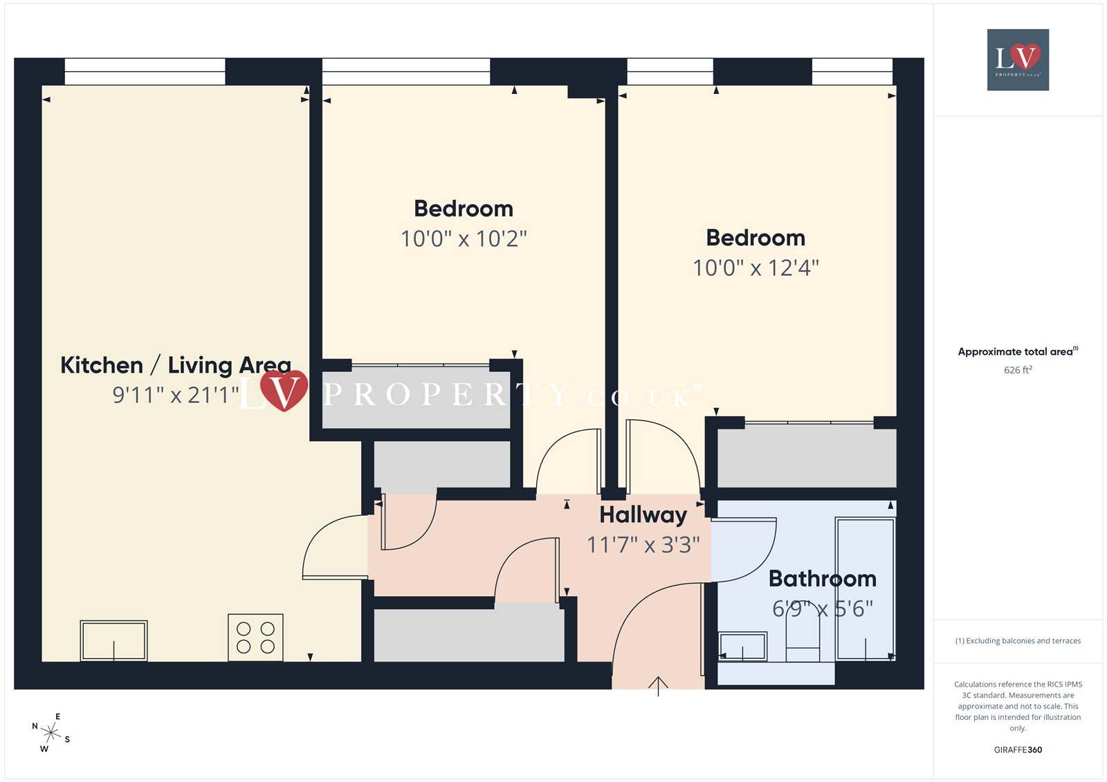 Apartment 306, Moreton House, 10, Moreton Street, West Midlands floorplan