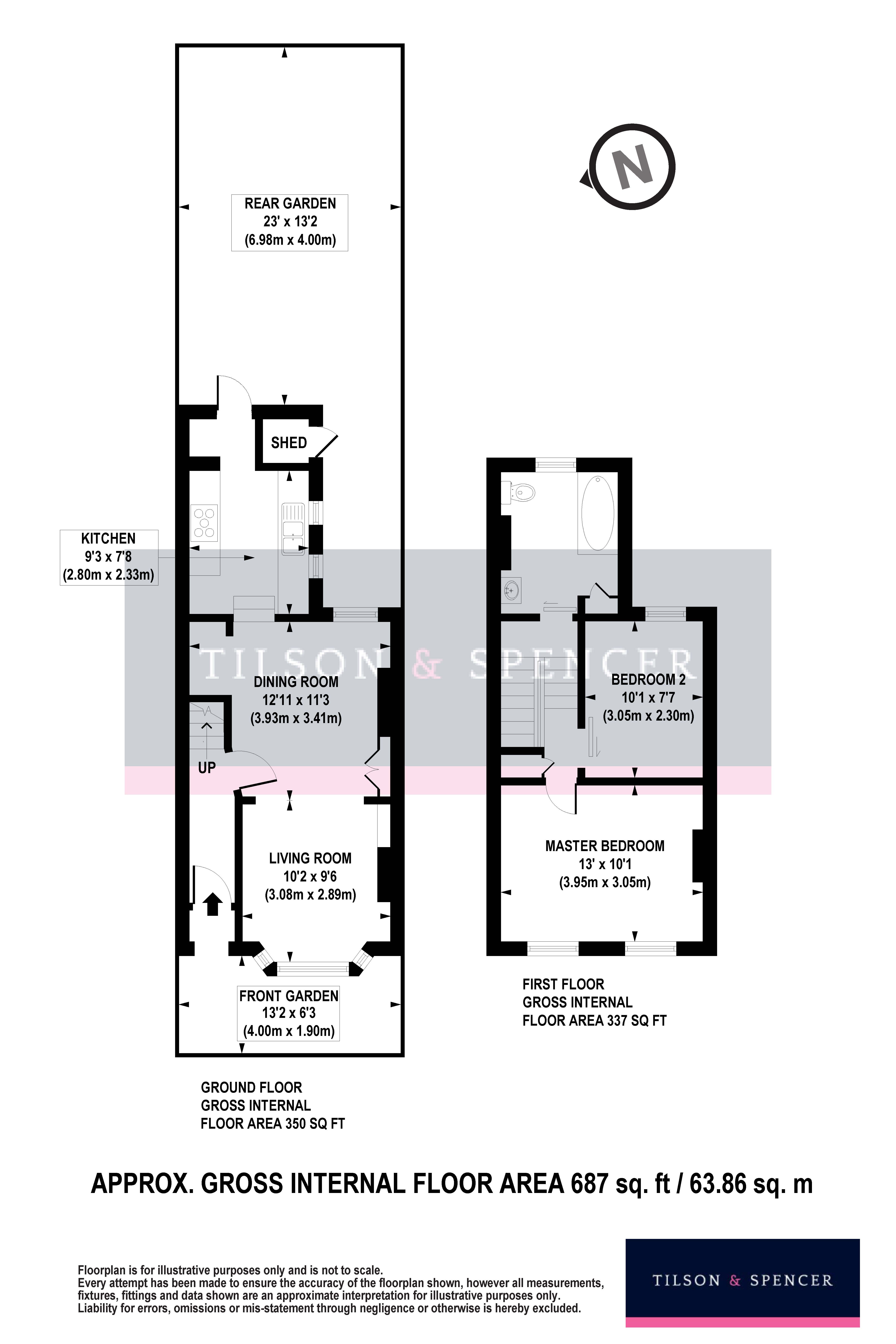 115, Kimberley Road, London floorplan