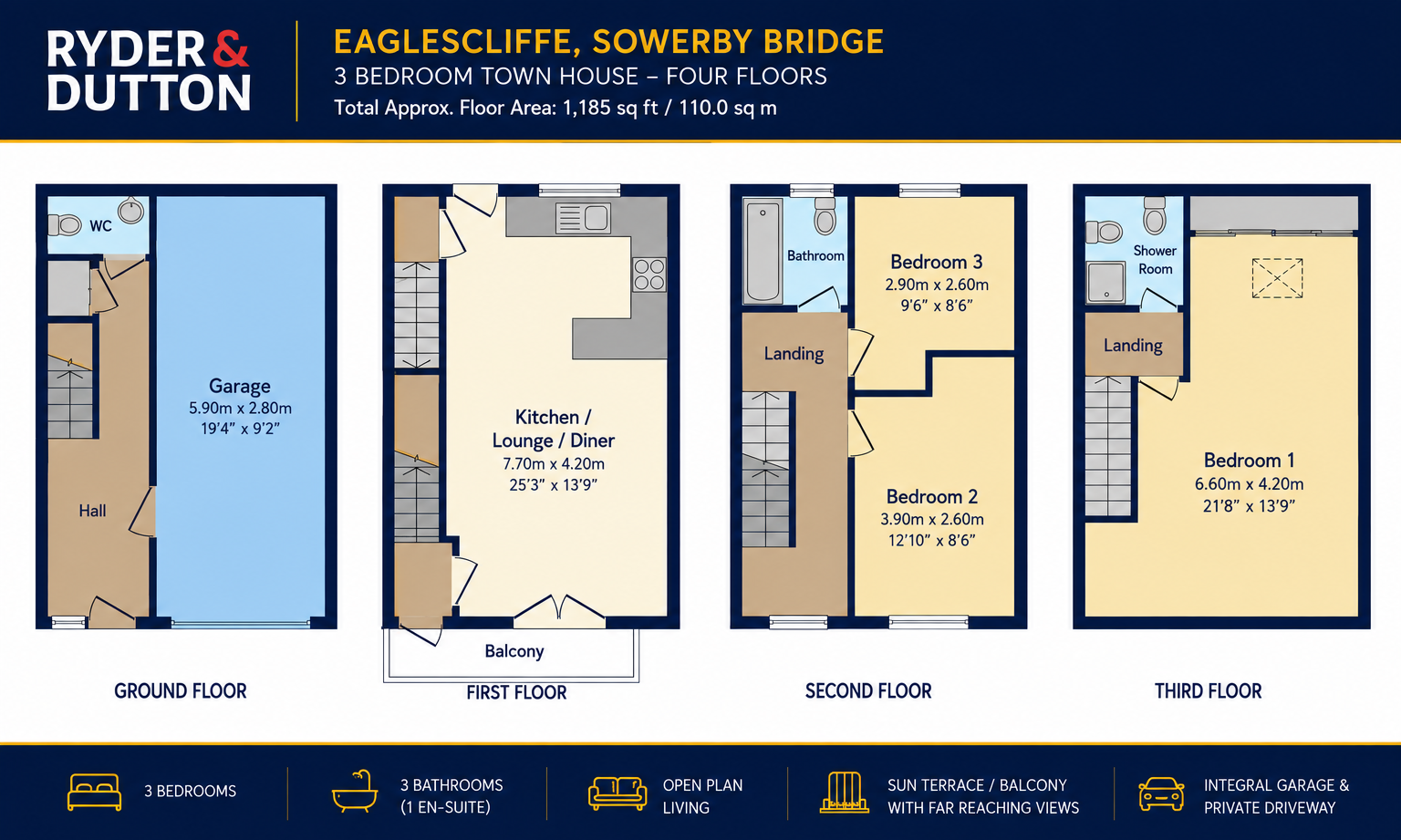 14, Eaglescliffe, West Yorkshire floorplan