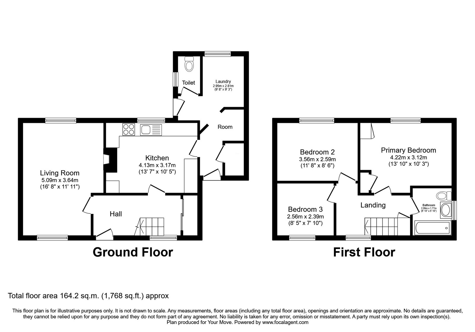 43, Lovers Lane, Carlisle floorplan