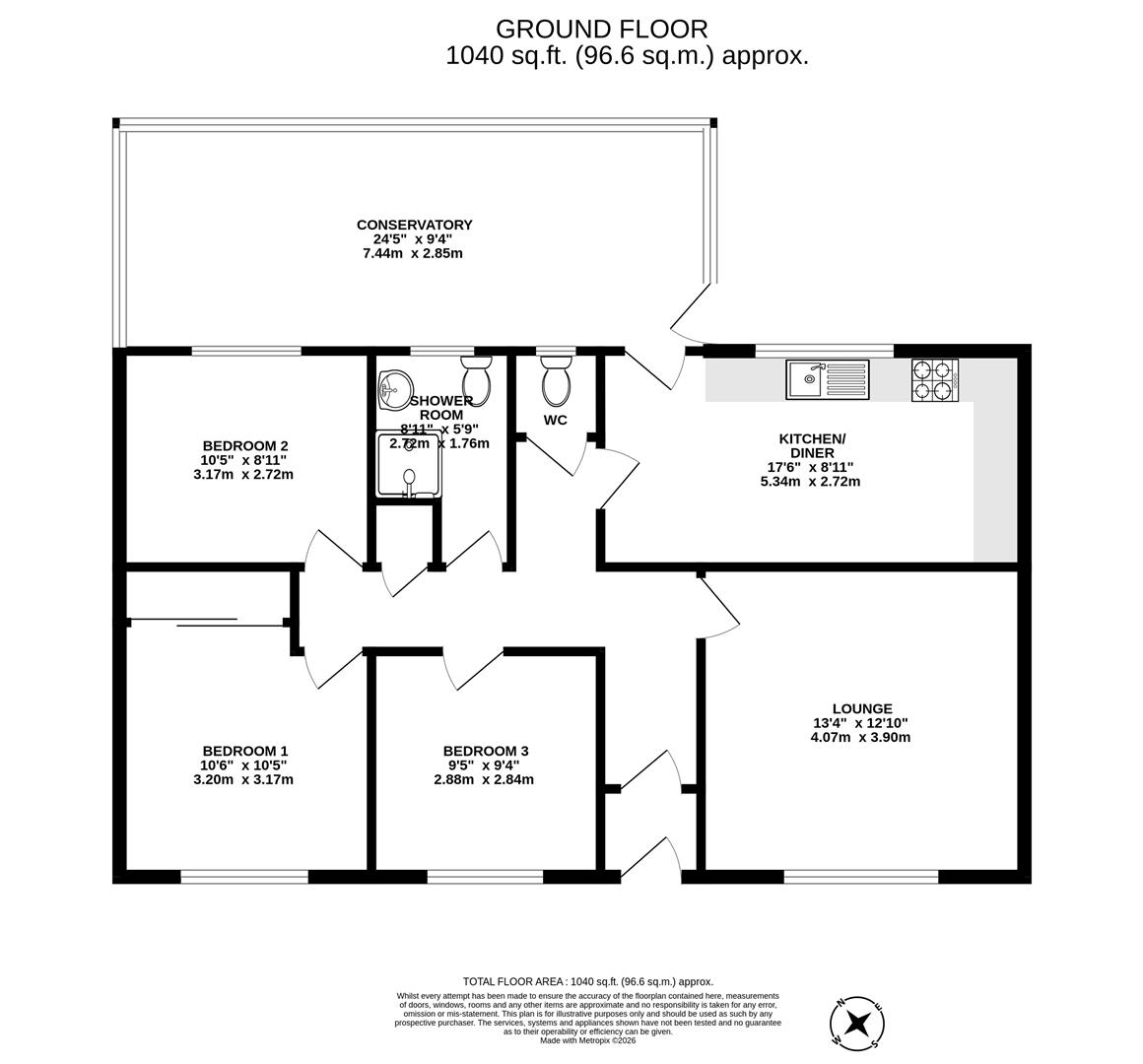 2, Glanford Court, Brigg floorplan