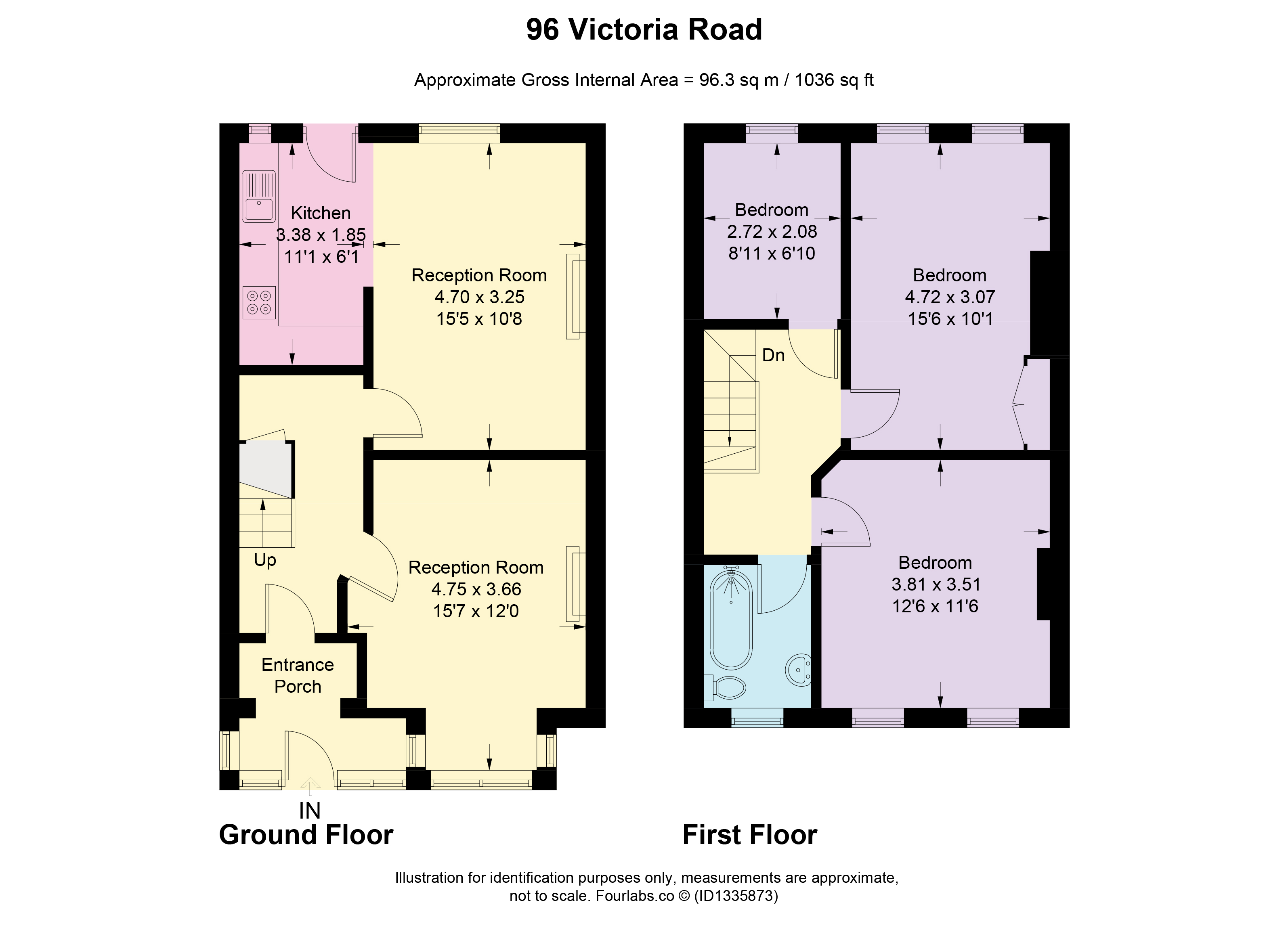 96, Victoria Road, Barnet floorplan