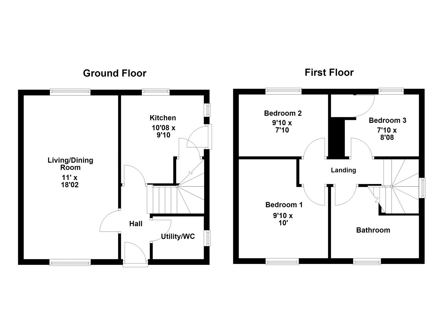 6, Upperfield Grove, Corby floorplan