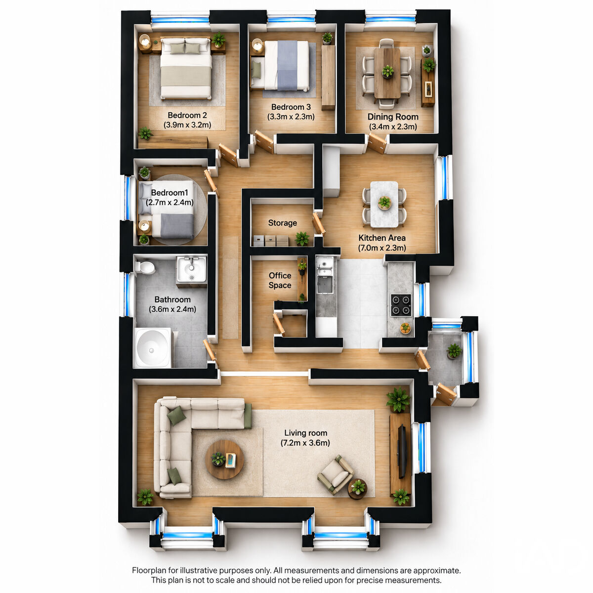 207, Rainham Road, London floorplan
