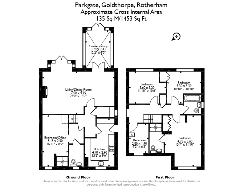 73, Parkgate, Rotherham floorplan