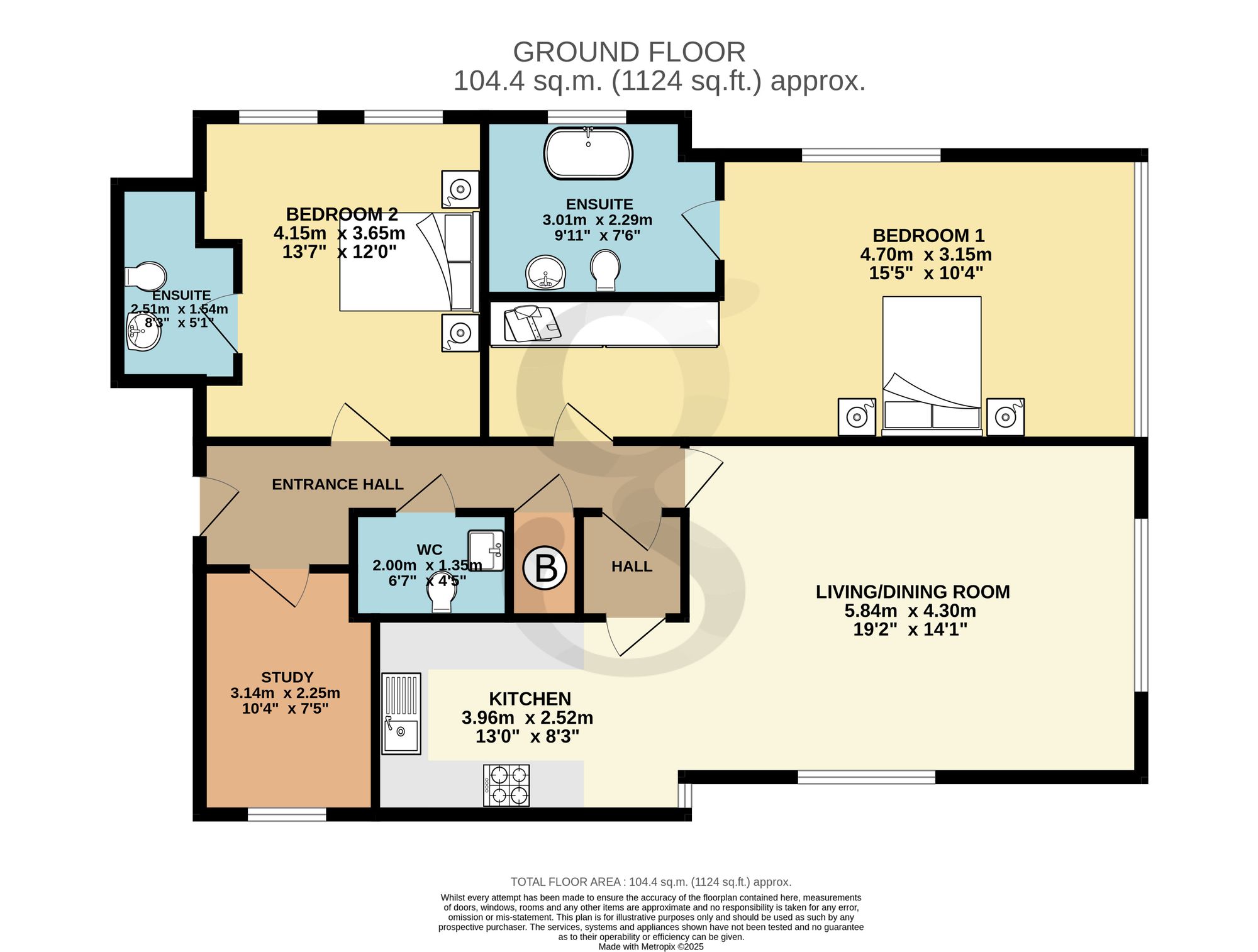 2 Elizabeth House, Jersey floorplan
