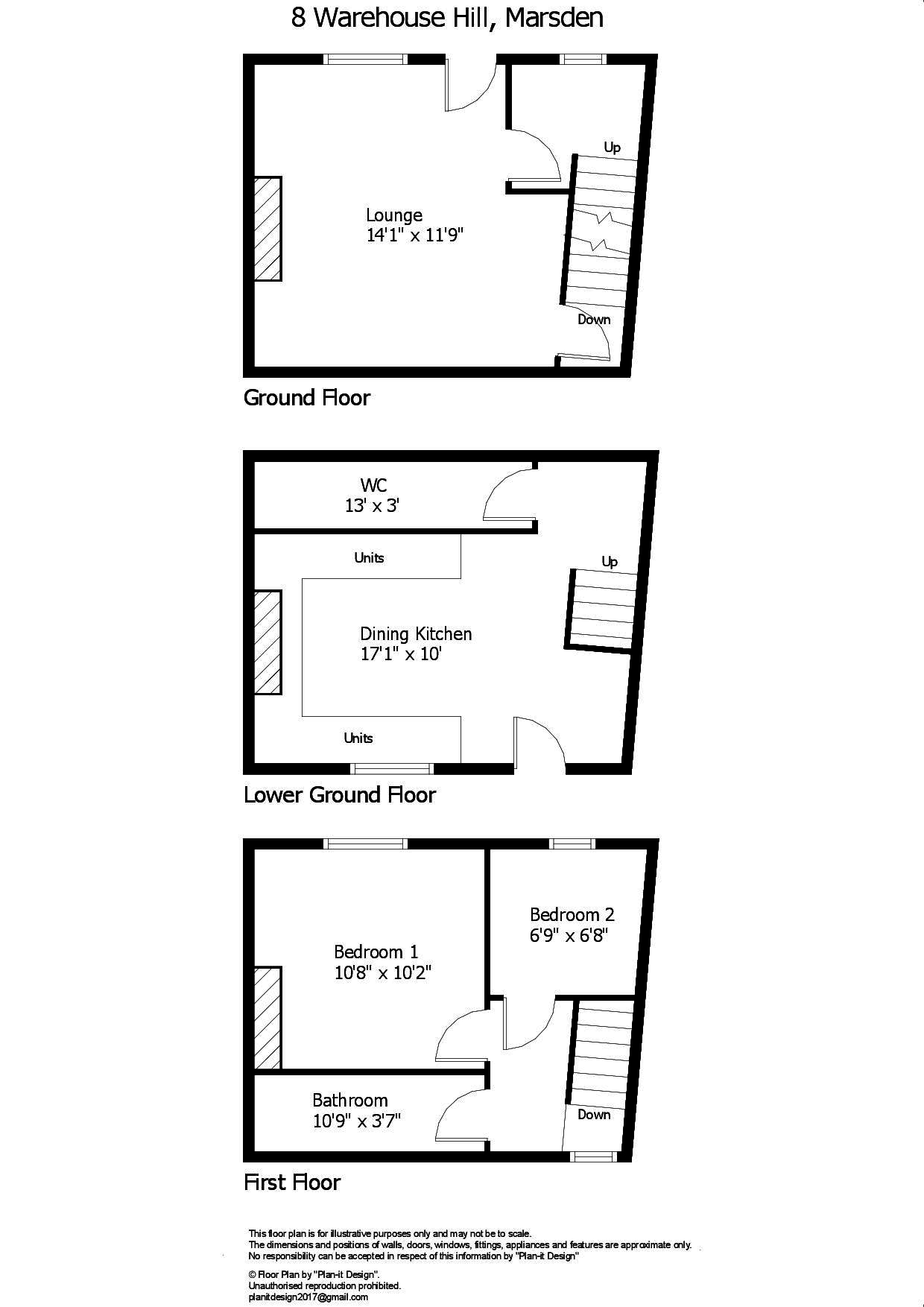 2 Bedrooms Terraced house for sale in Warehouse Hill, Marsden, Huddersfield HD7