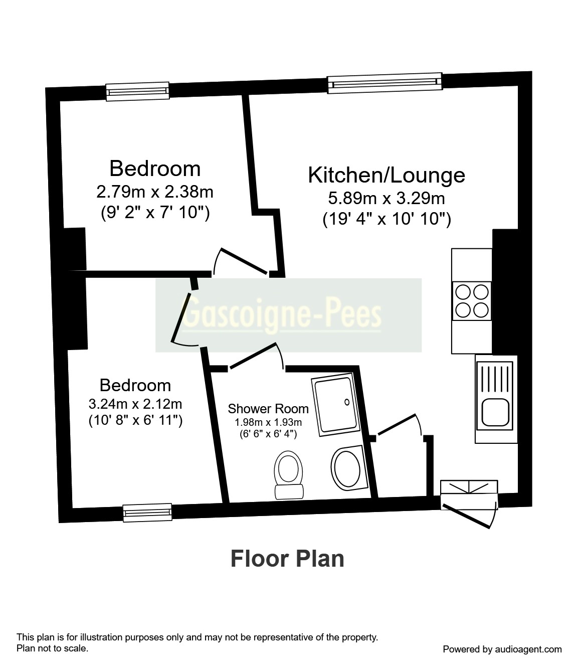 2 Bedrooms Flat to rent in Park Street, Guildford GU1