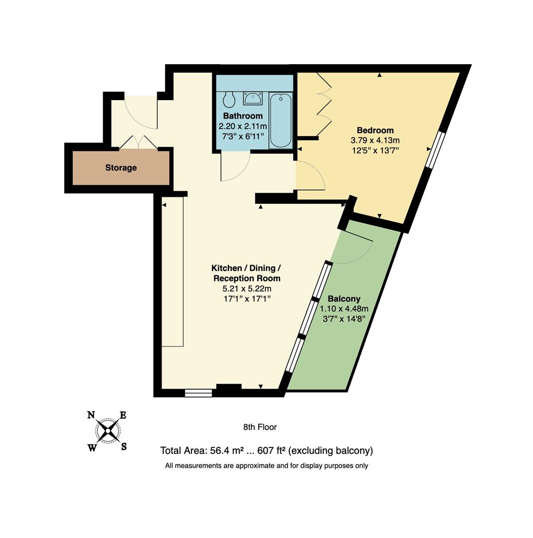 Flat 29, Corn House, 10 Marshgate Lane, Stratford floorplan