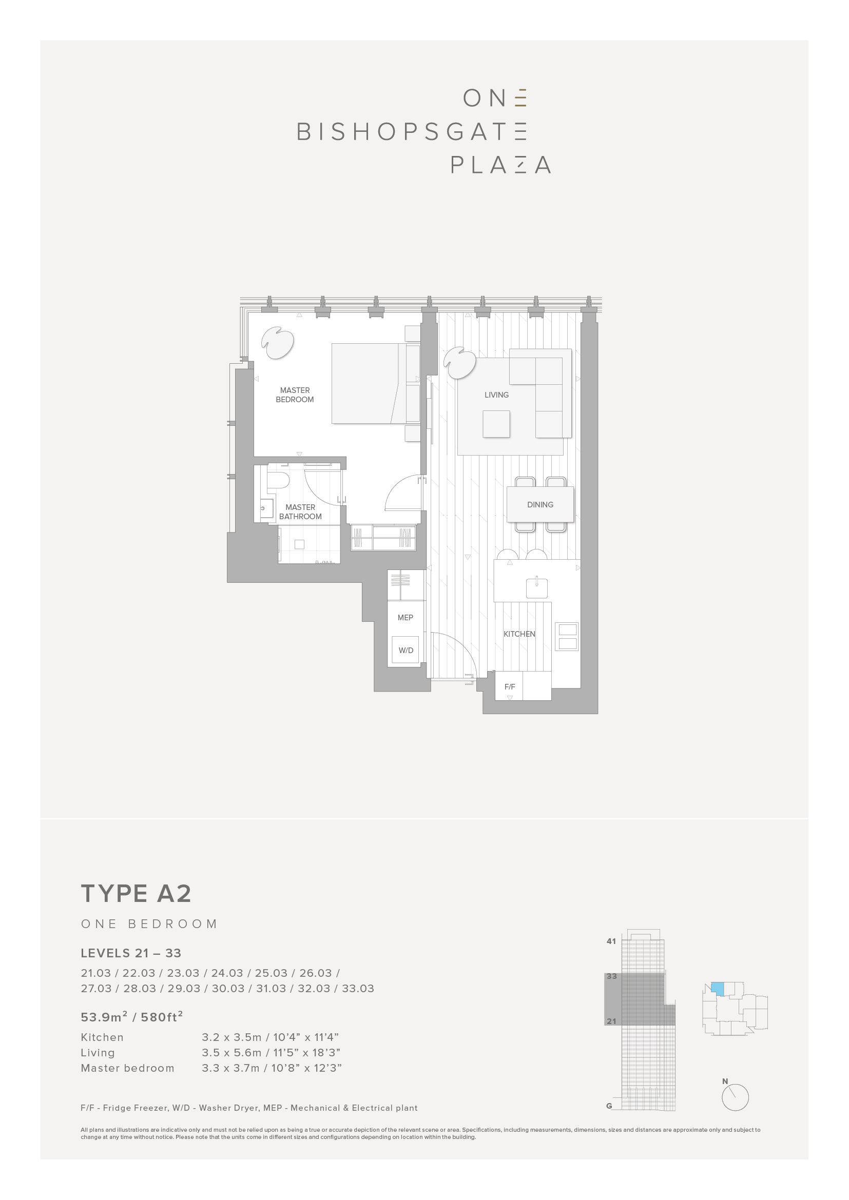 One Bishopsgate Plaza, City Of London floorplan
